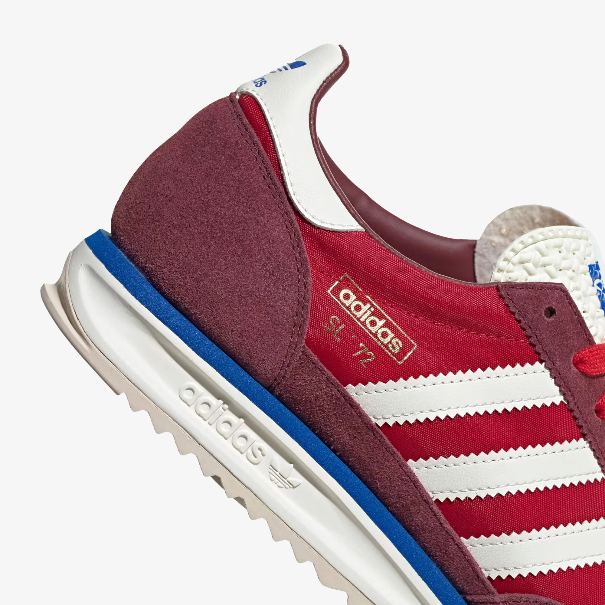 ADIDAS ORIGINALS | SL 72 RS { SHADOW RED/OFF WHITE/BLUE - Image 5