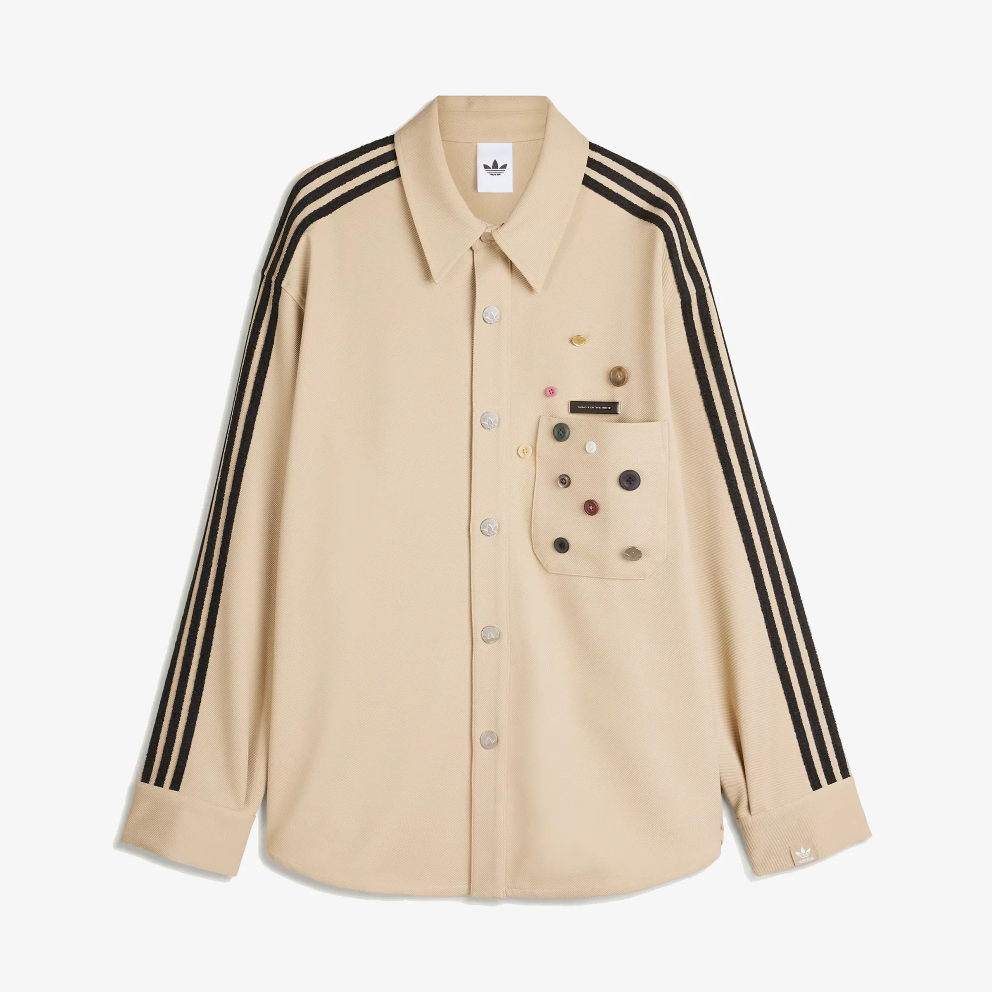 ADIDAS ORIGINALS | SONG FOR THE MUTE ADI006 SHIRT JACKET { STONE KHAKI - Image 2