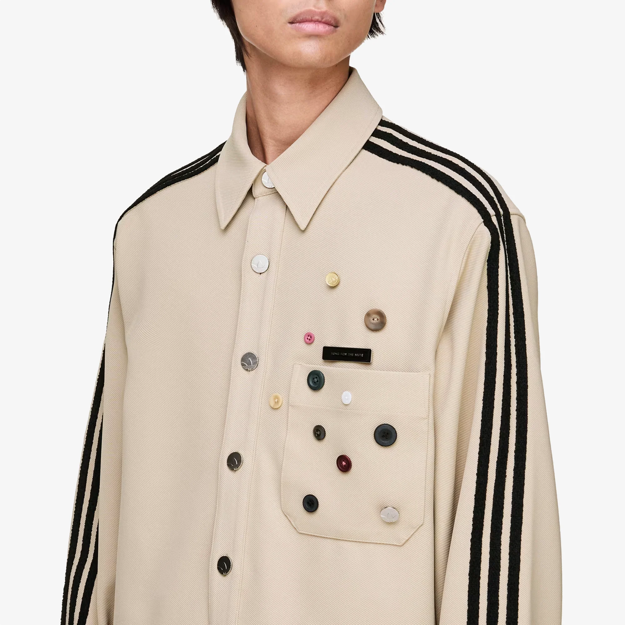ADIDAS ORIGINALS | SONG FOR THE MUTE ADI006 SHIRT JACKET { STONE KHAKI - Image 4