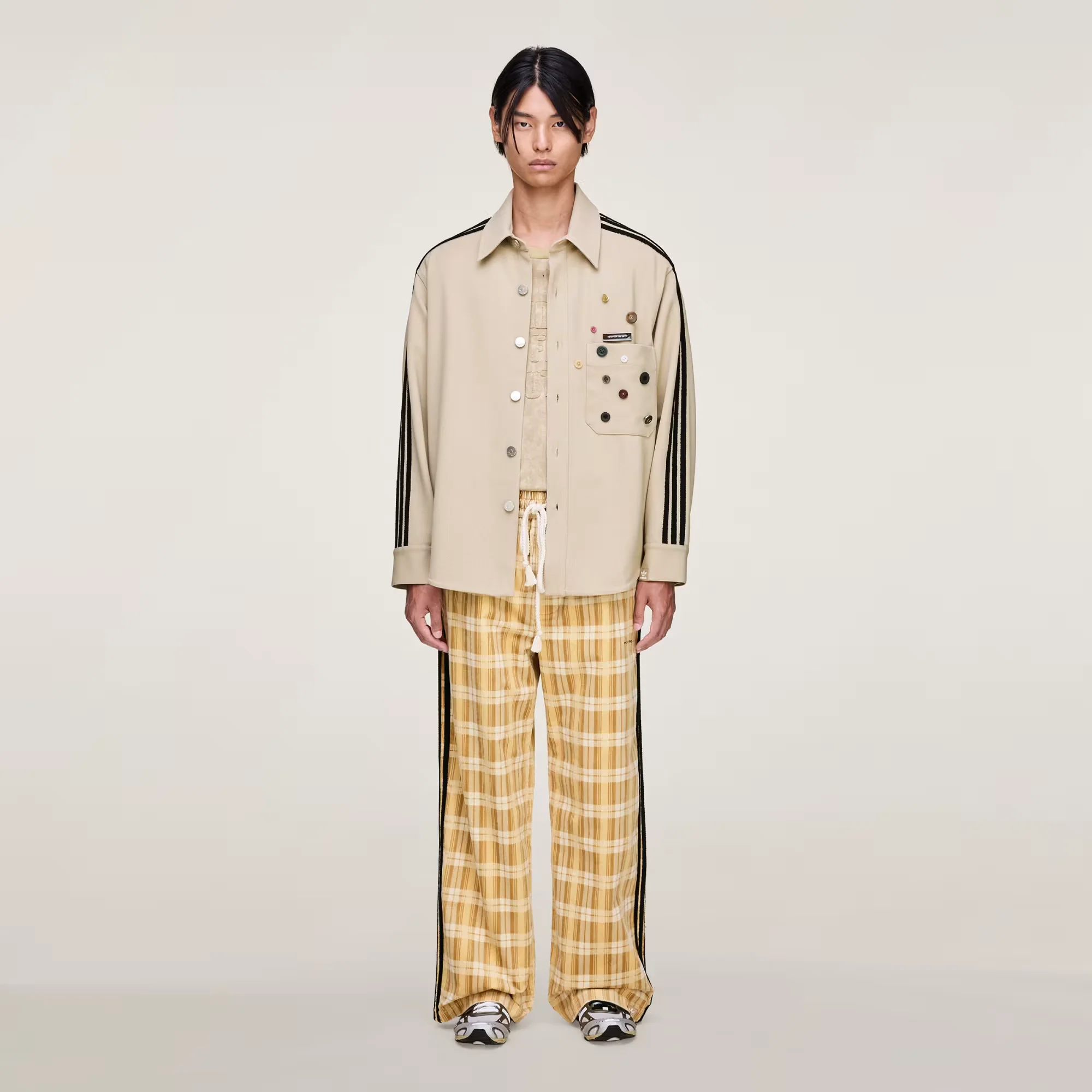 ADIDAS ORIGINALS | SONG FOR THE MUTE ADI006 SHIRT JACKET { STONE KHAKI - Image 6