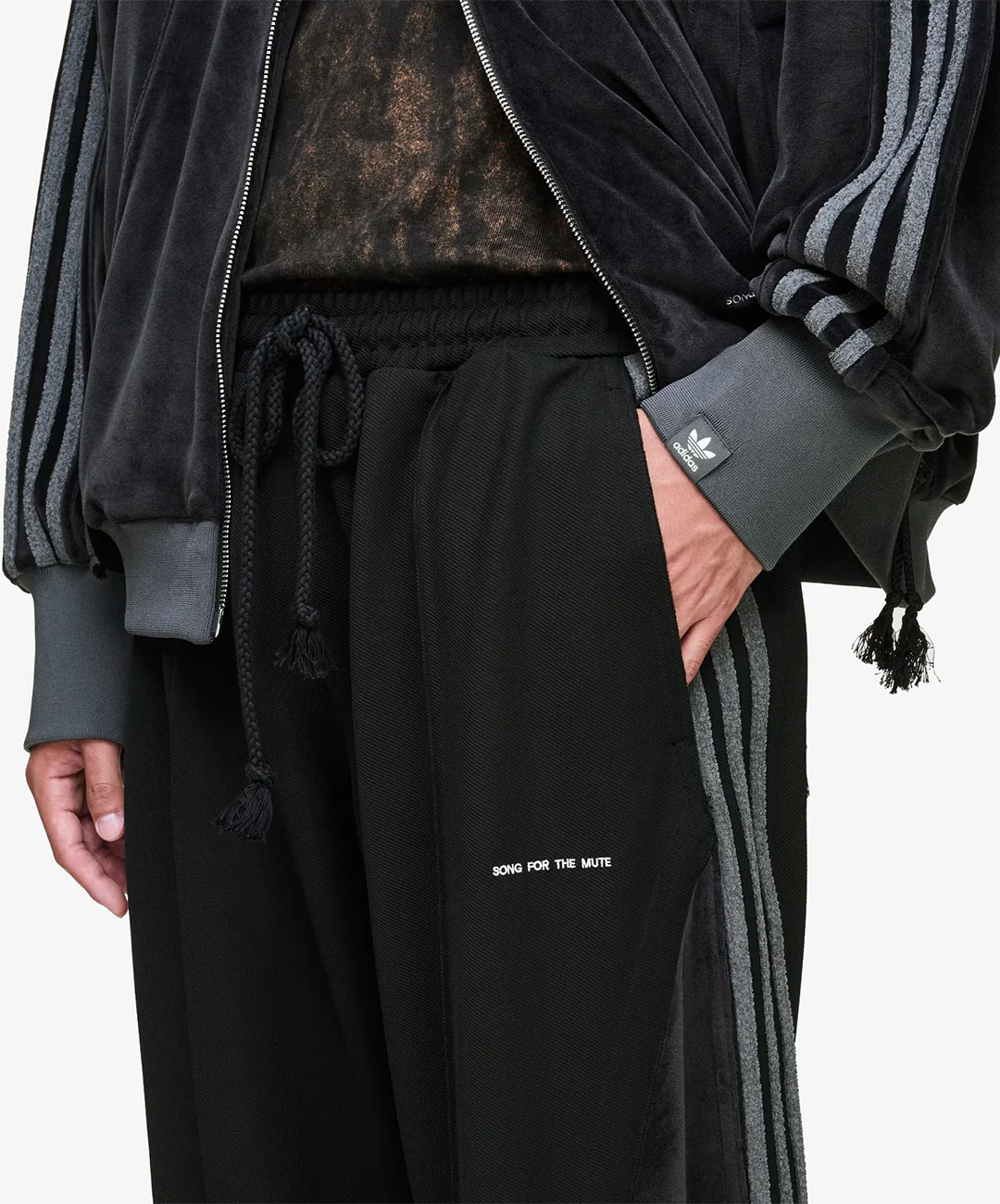 Adidas Originals | SONG FOR THE MUTE ADI006 TRACK PANT { BLACK - Image 4