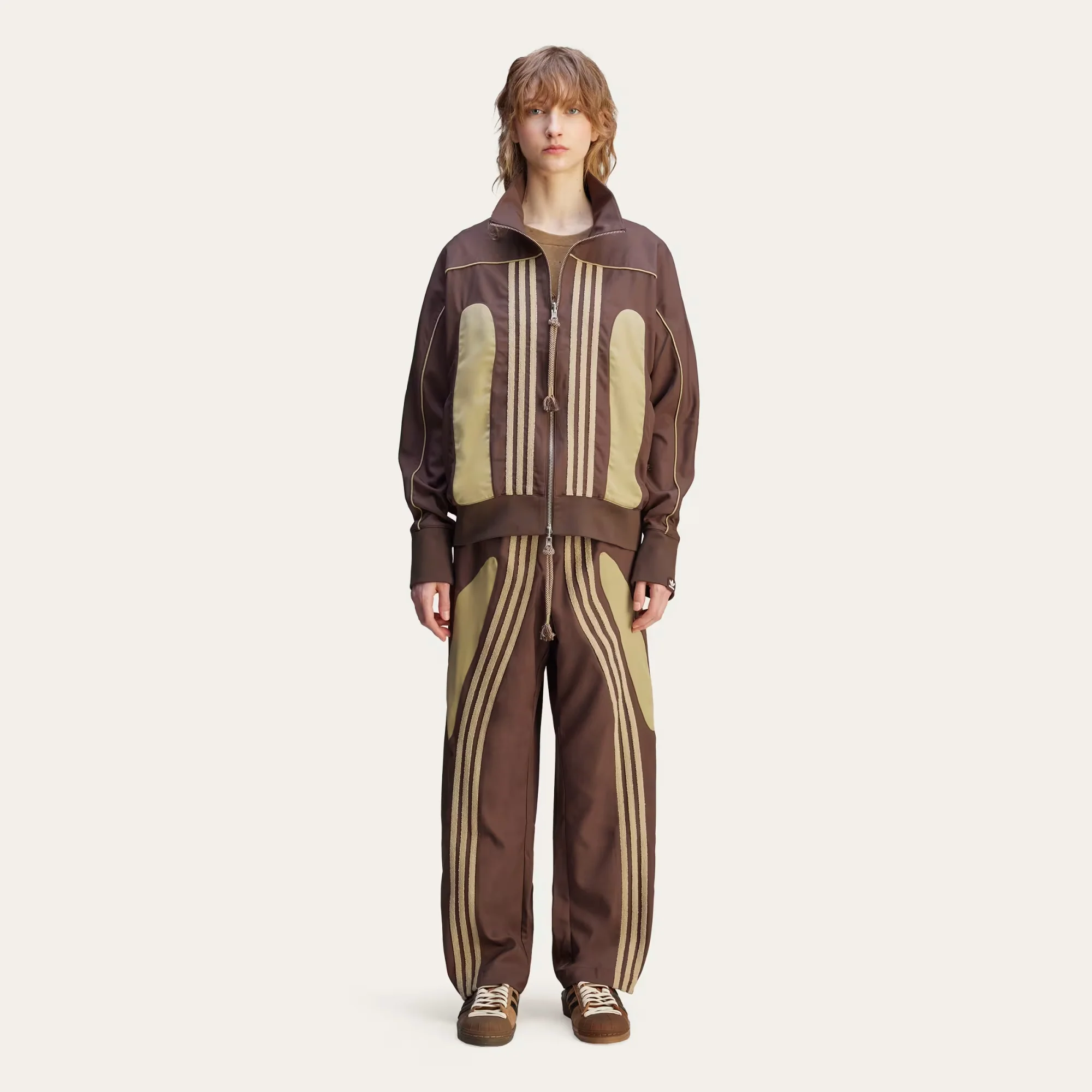 ADIDAS ORIGINALS | SONG FOR THE MUTE SPRING WOVEN JACKET { BROWN - Image 6