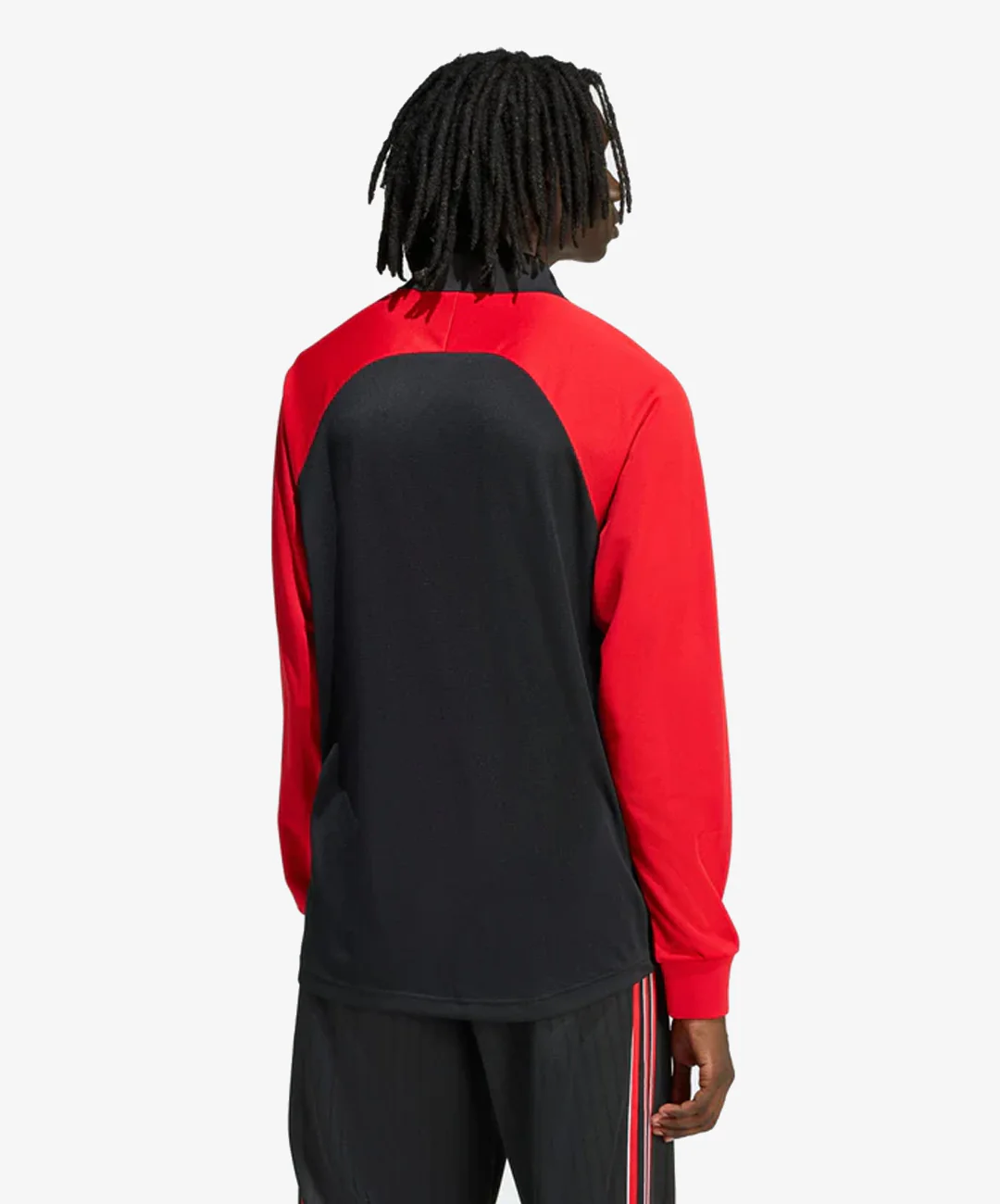 Adidas Originals | SPONSORED ARCHIVE LONGSLEEVE TEE { BLACK/BETTER SCARLET - Image 2