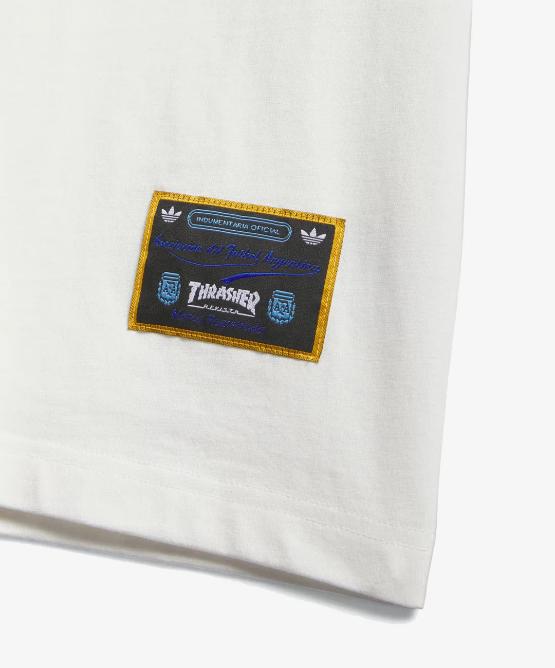ADIDAS ORIGINALS | THRASHER x ARGENTINA GONZ RINGER T-SHIRT { CORE WHITE - Image 4