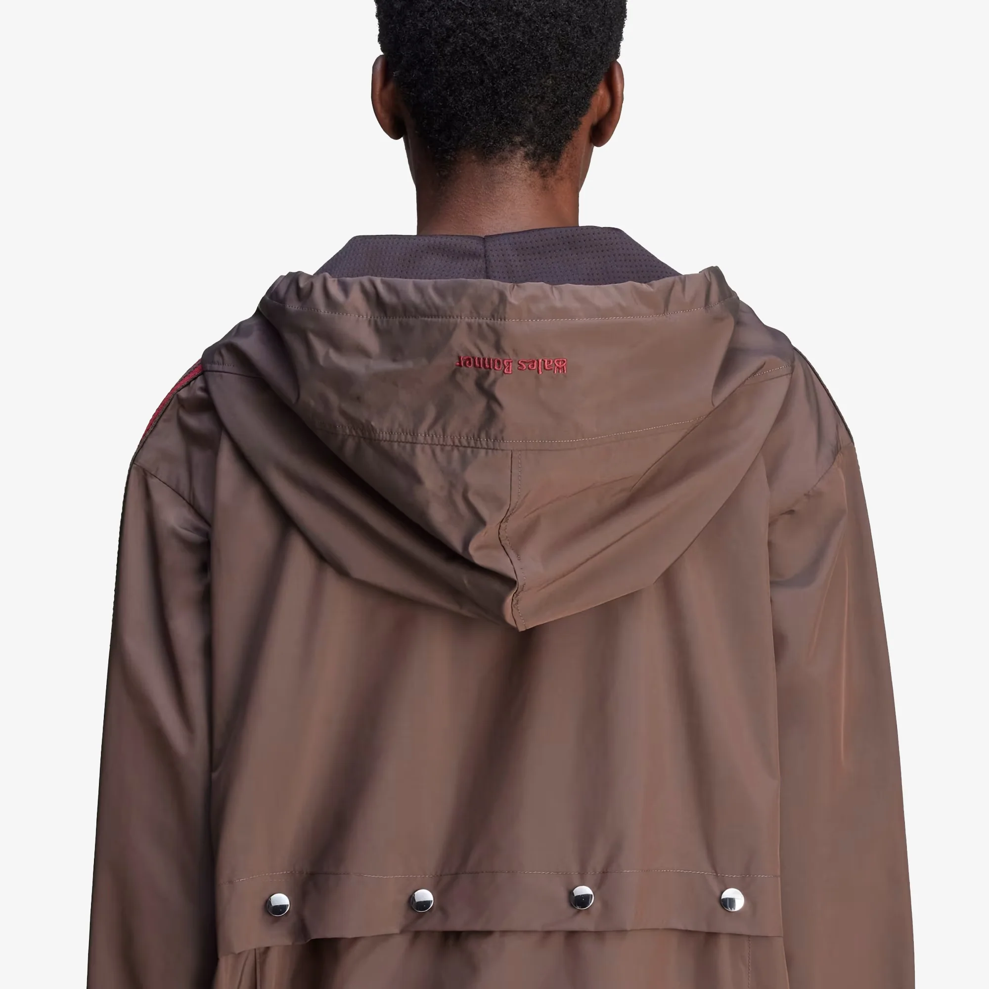 ADIDAS ORIGINALS | WALES BONNER ANORAK { NIGHT BROWN - Image 7