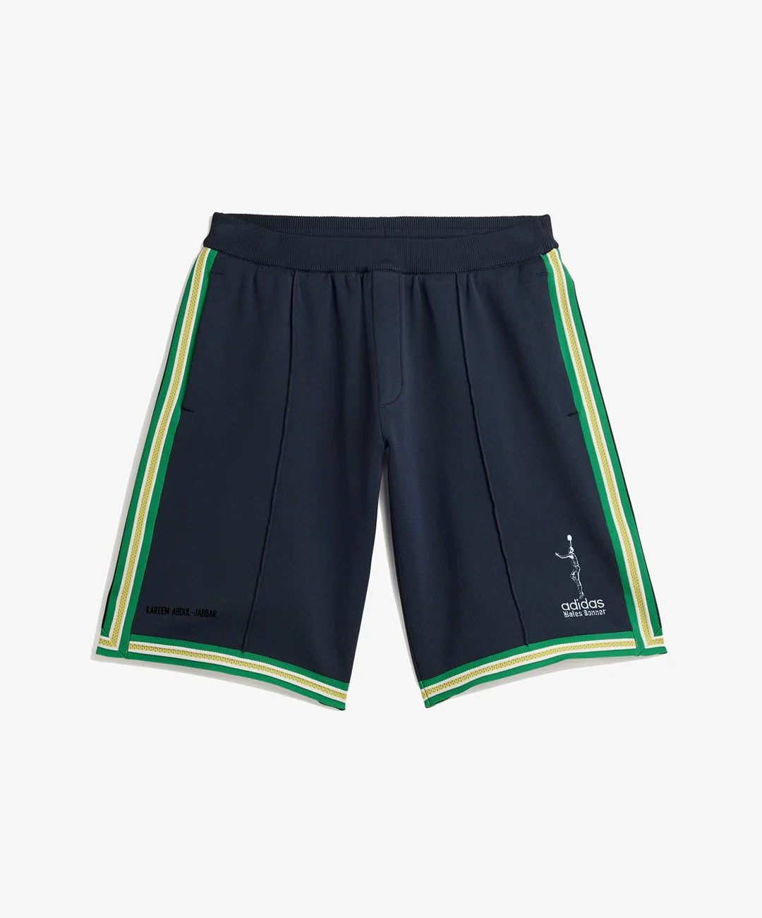 Adidas Originals | WALES BONNER JABBAR 3-STRIPES KNIT SHORTS { NIGHT NAVY - Image 5