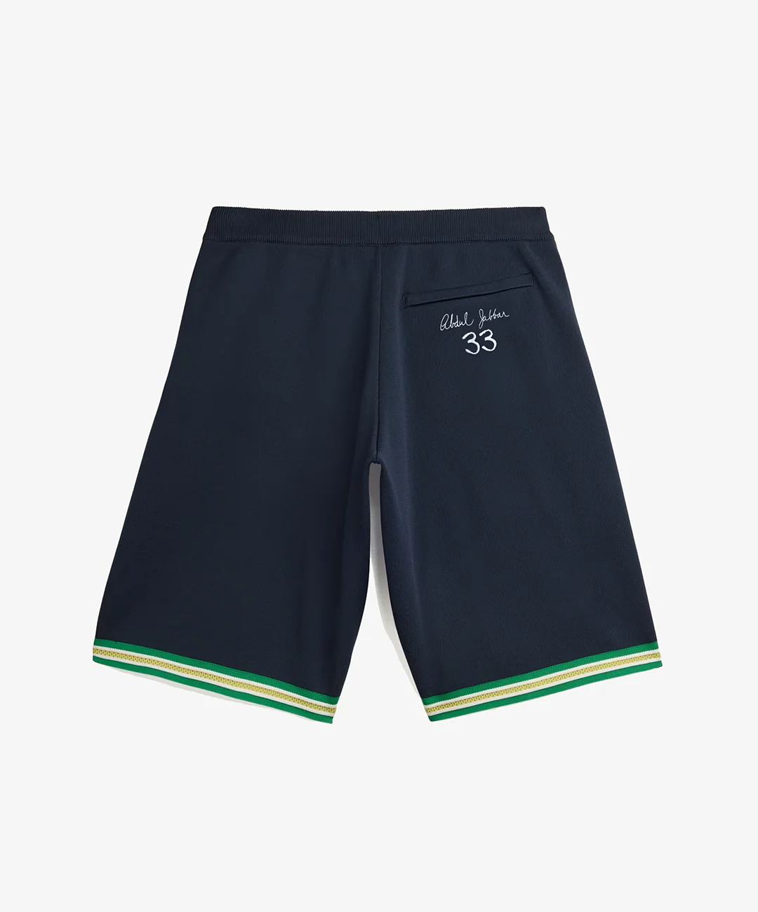 Adidas Originals | WALES BONNER JABBAR 3-STRIPES KNIT SHORTS { NIGHT NAVY - Image 6