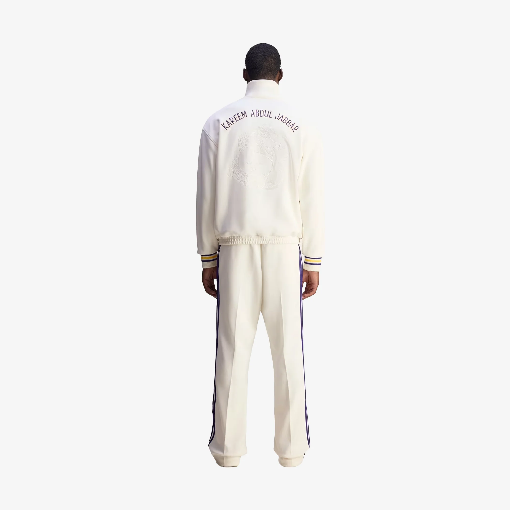 Adidas Originals | WALES BONNER JABBAR 3-STRIPES TRACK PANTS { CHALK WHITE - Image 7
