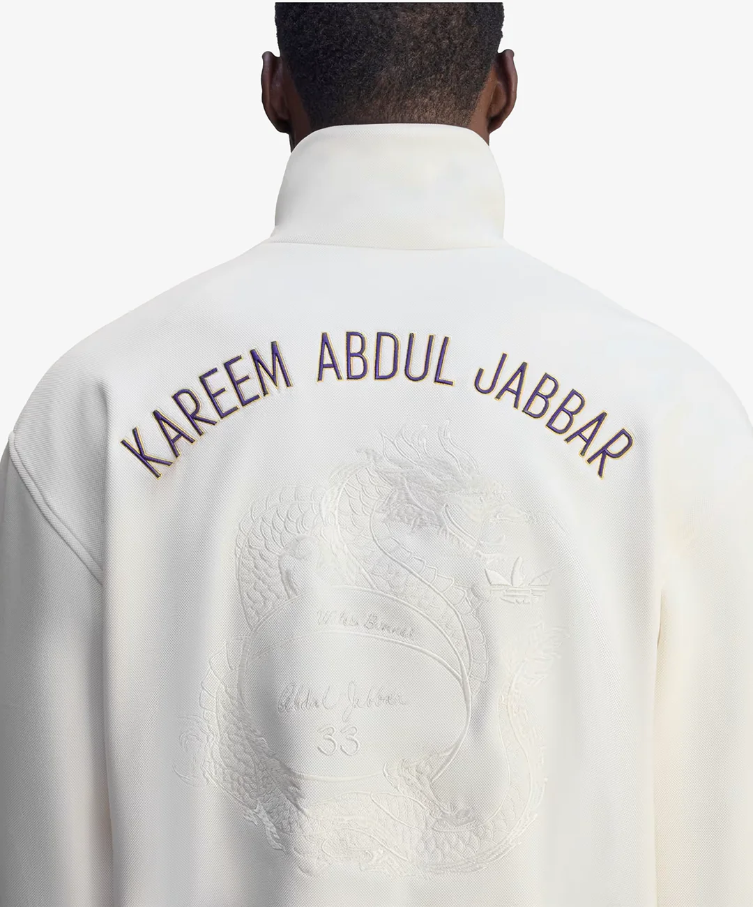 ADIDAS ORIGINALS | WALES BONNER JABBAR 3-STRIPES TRACK TOP { CHALK WHITE - Image 3