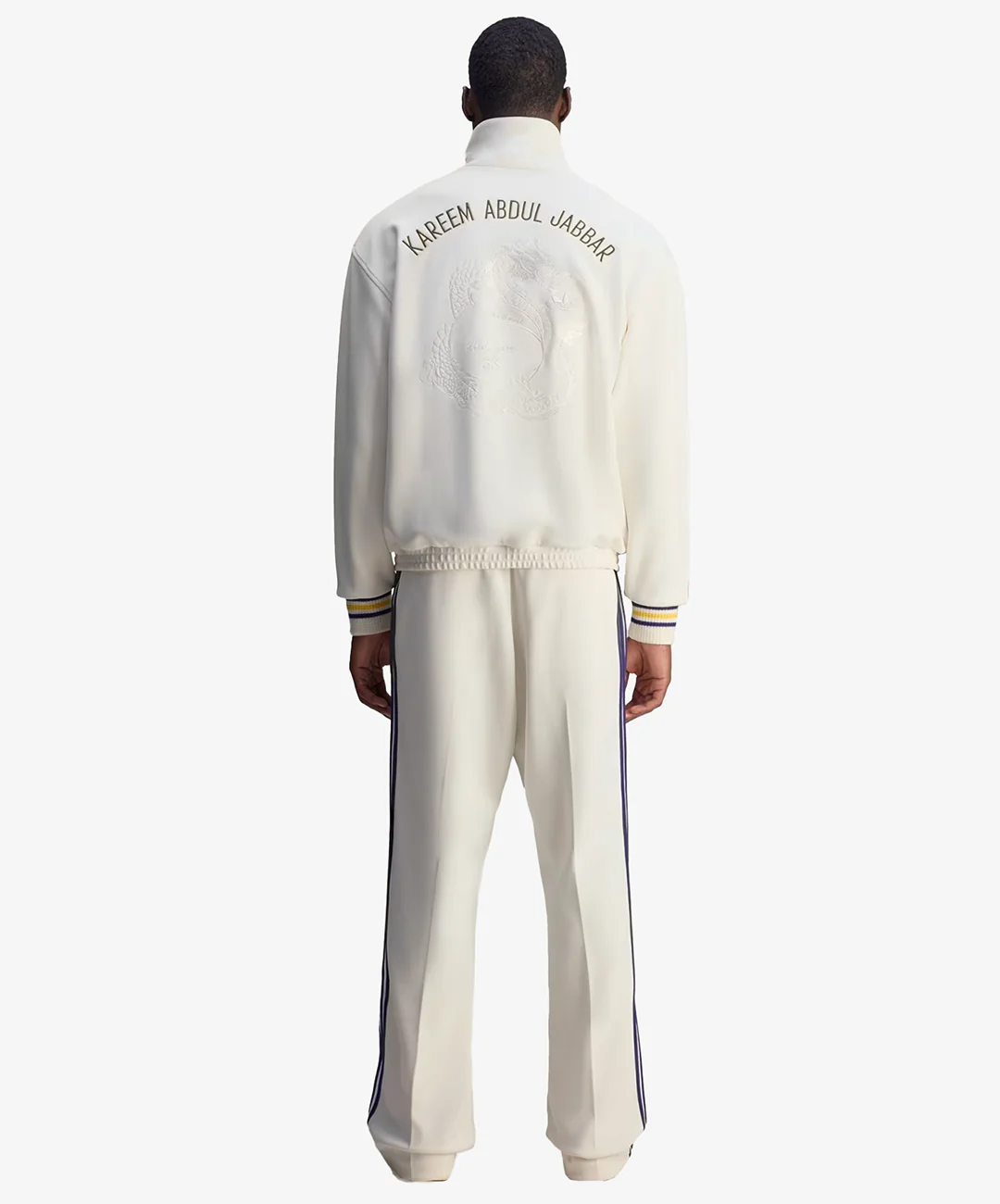 ADIDAS ORIGINALS | WALES BONNER JABBAR 3-STRIPES TRACK TOP { CHALK WHITE - Image 7