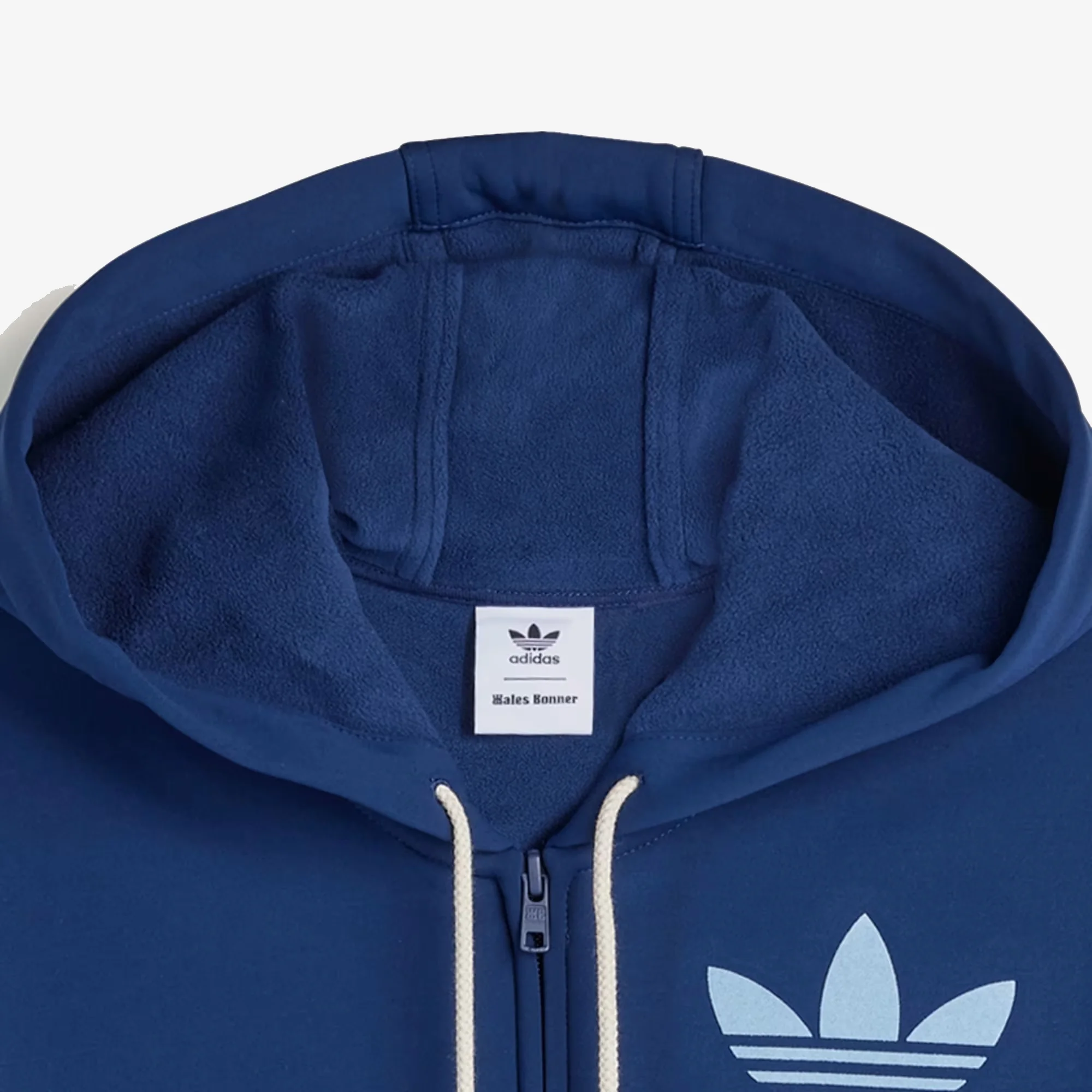 ADIDAS ORIGINALS | WALES BONNER TRACK HOODIE { COLLEGIATE NAVY - Image 4