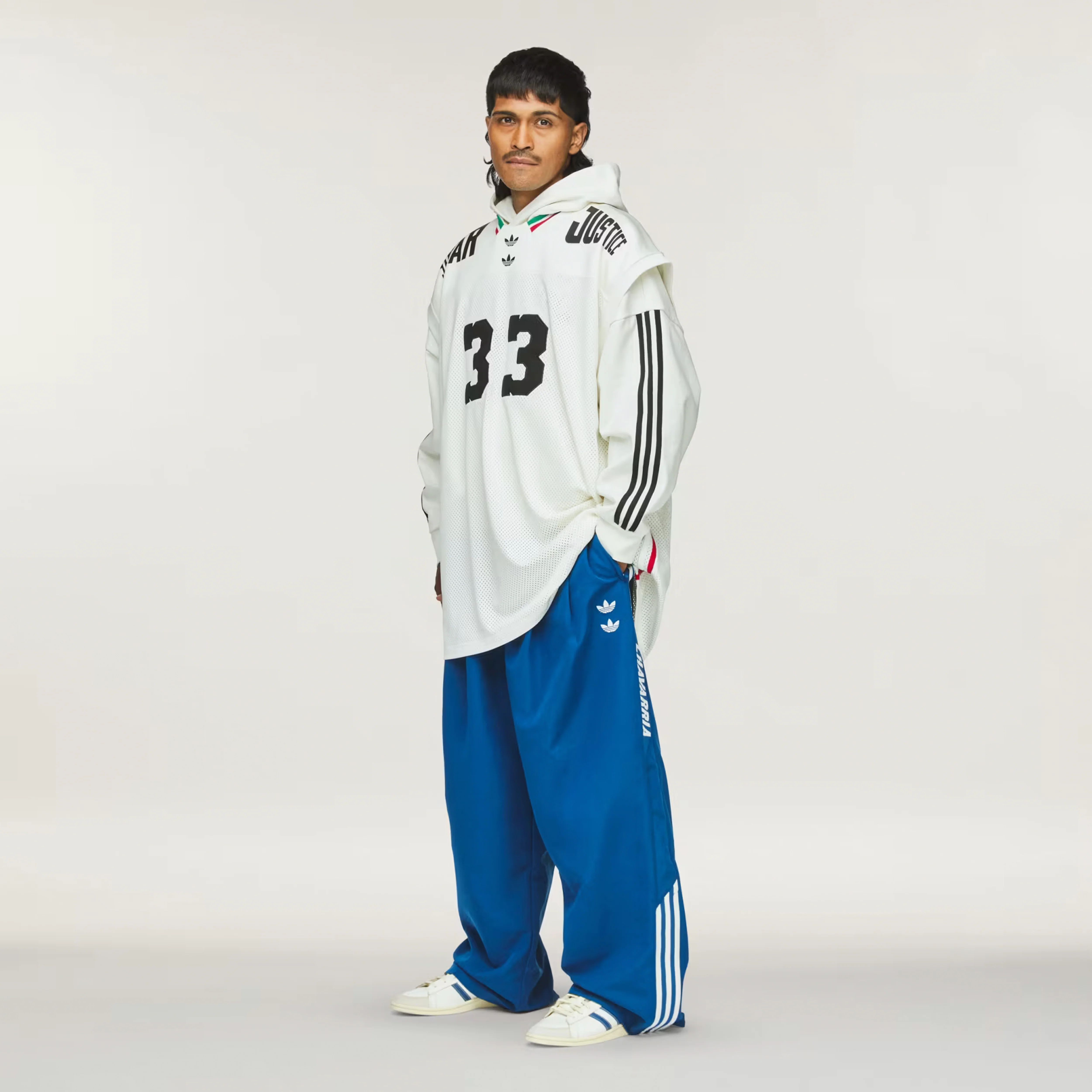Adidas Originals | WILLY CHAVARRIA BASKETBALL JERSEY { OFF WHITE/BLACK - Image 7