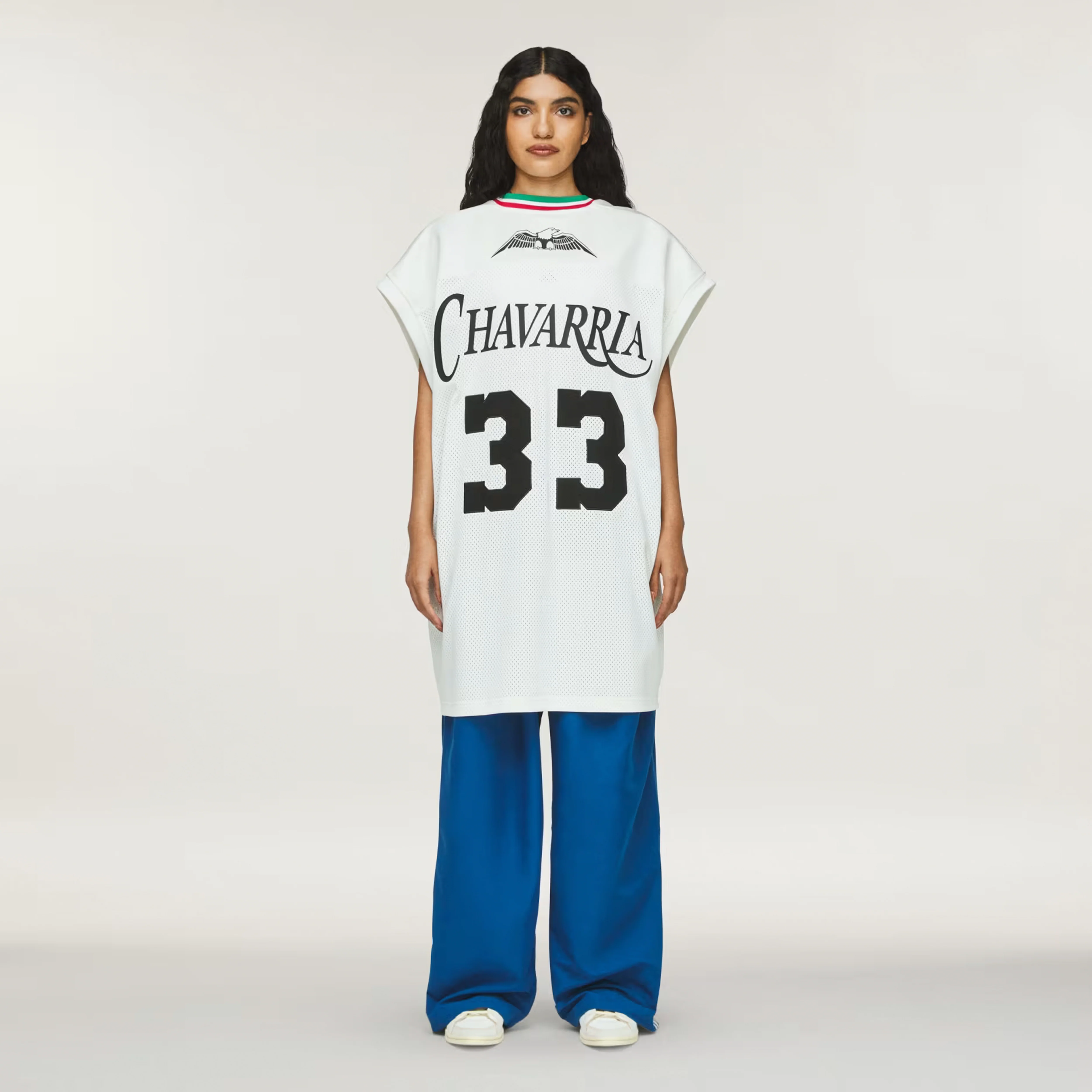 Adidas Originals | WILLY CHAVARRIA BASKETBALL JERSEY { OFF WHITE/BLACK - Image 8