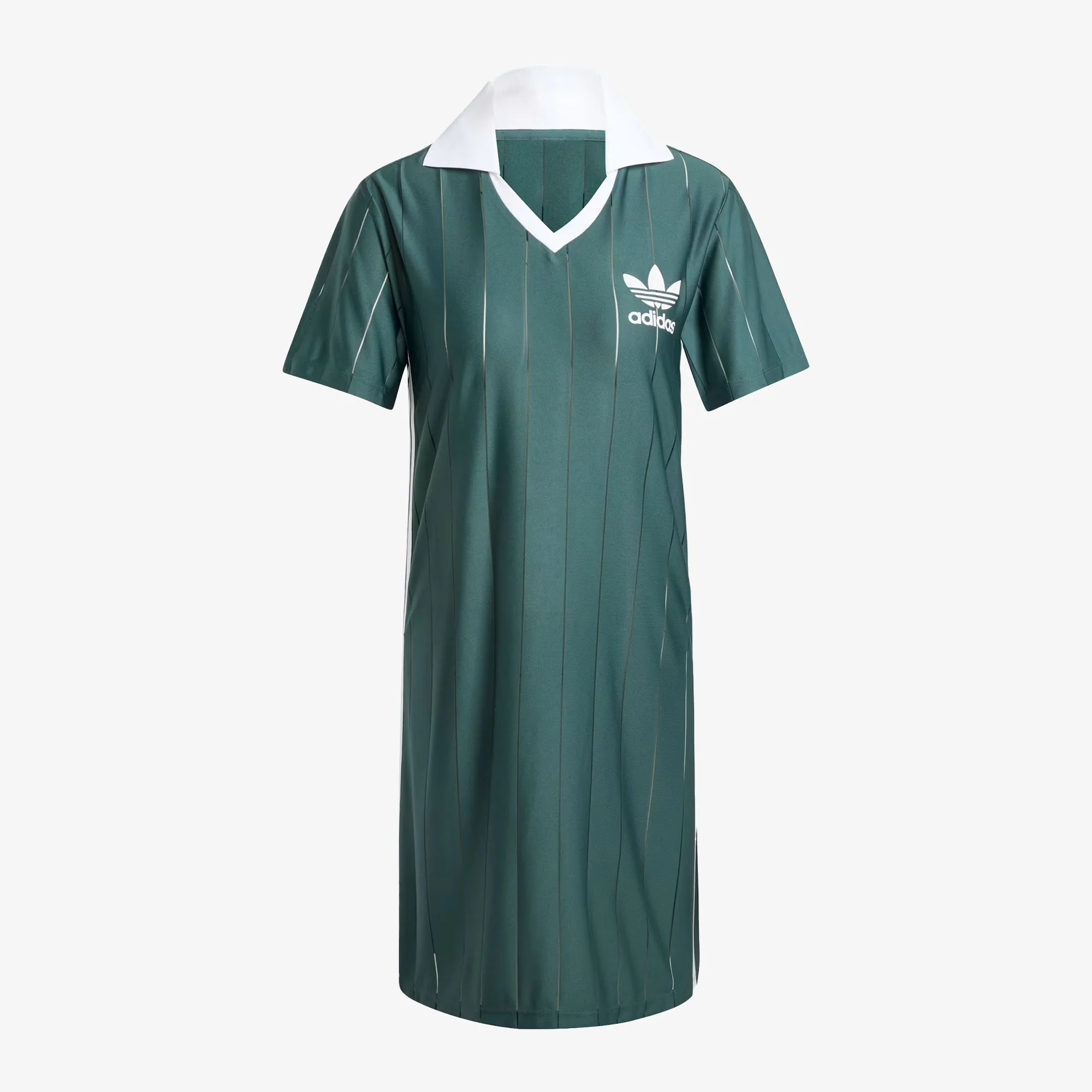 ADIDAS ORIGINALS | ADICOLOR 3-STRIPES PINSTRIPE DRESS { MINERAL GREEN - Image 3