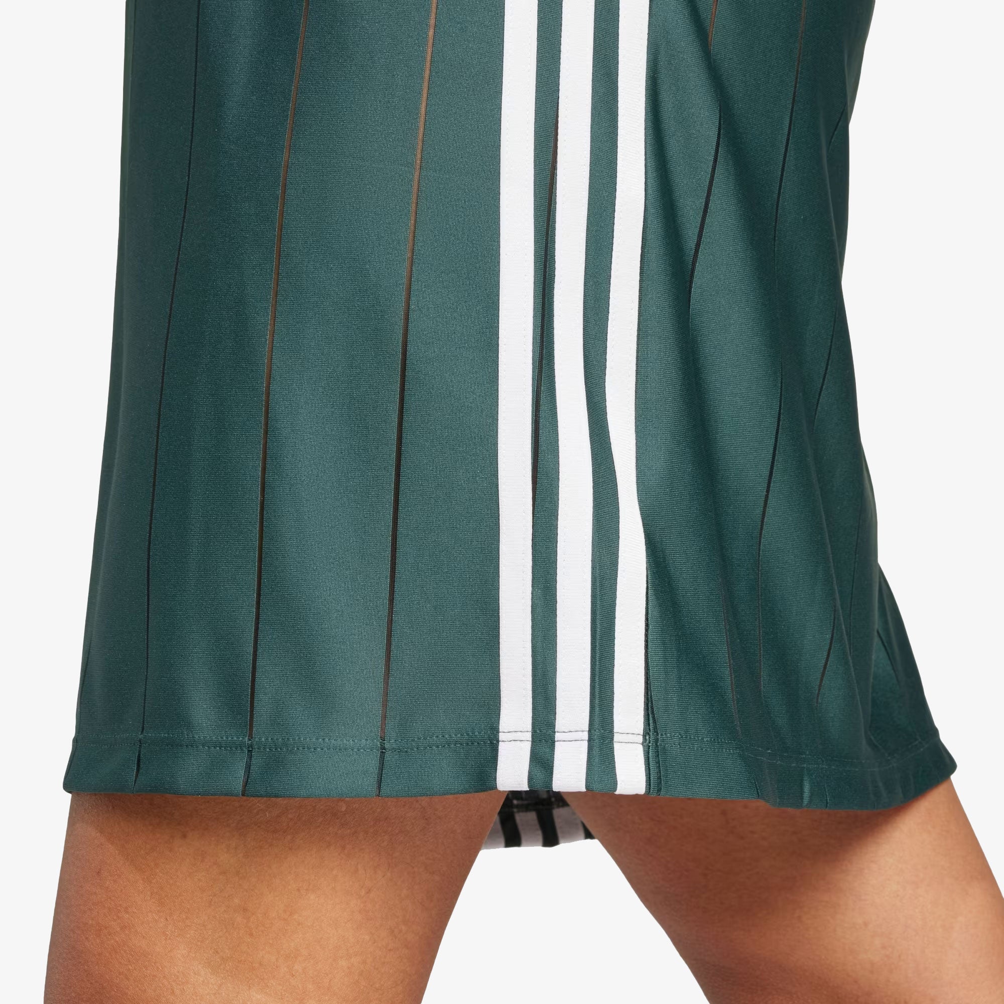 ADIDAS ORIGINALS | ADICOLOR 3-STRIPES PINSTRIPE DRESS { MINERAL GREEN - Image 4