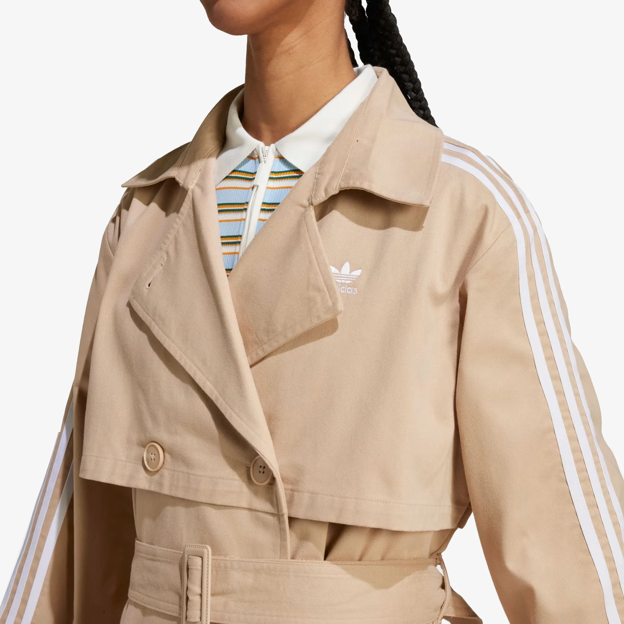 ADIDAS ORIGINALS | ADICOLOR TRENCH COAT TWILL { MAGIC BEIGE - Image 2