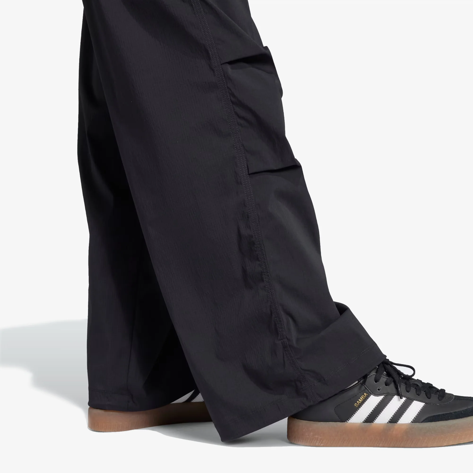 Adidas Originals | ESSENTIALS RIPSTOP PARACHUTE PANTS { BLACK - Image 4