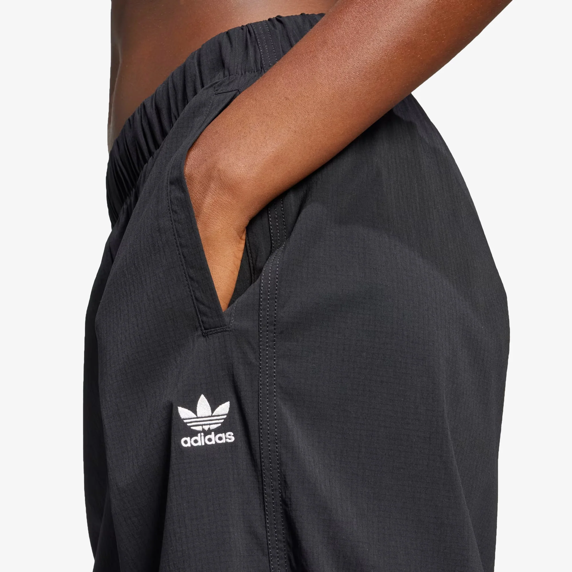 Adidas Originals | ESSENTIALS RIPSTOP PARACHUTE PANTS { BLACK - Image 5