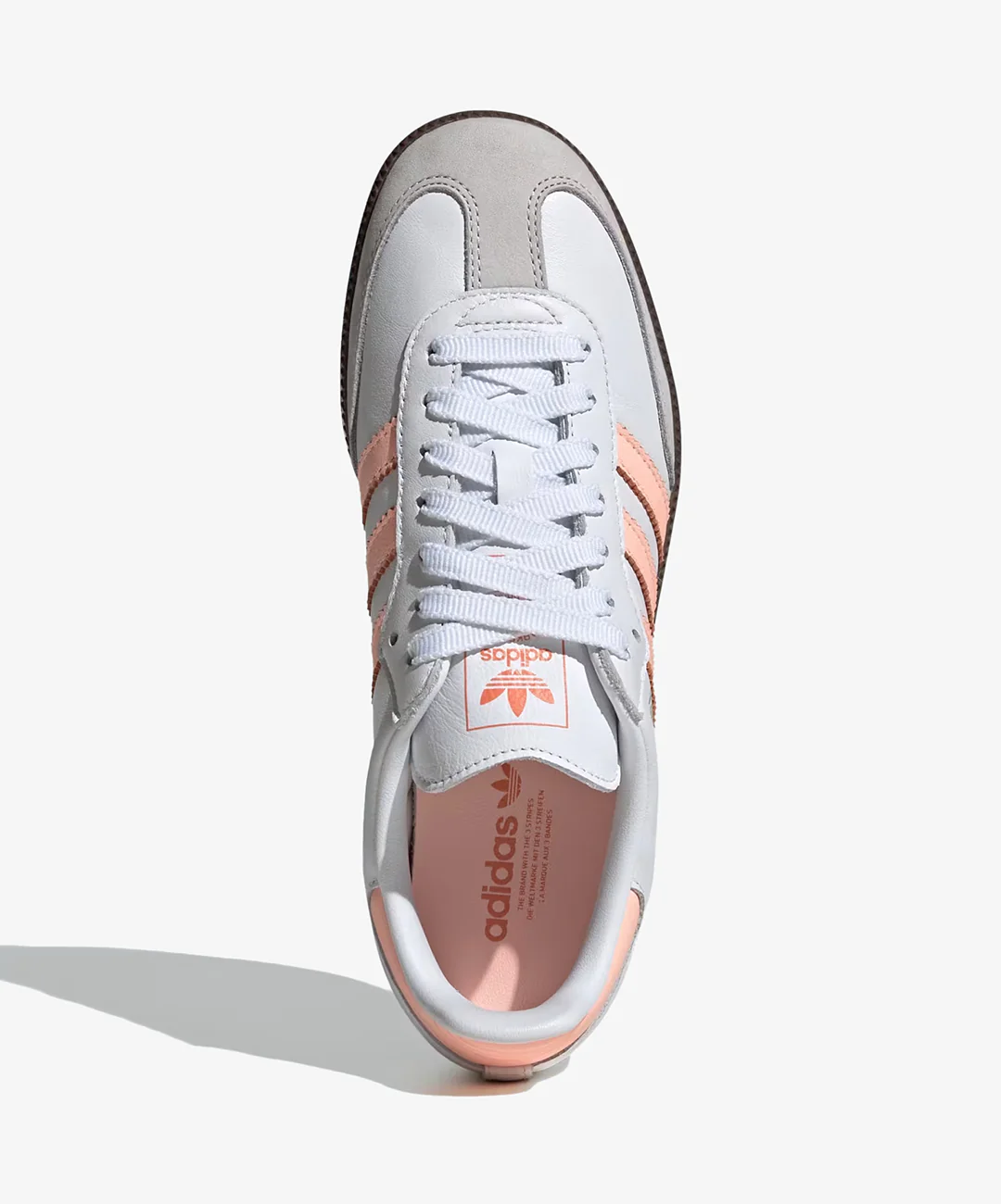 ADIDAS ORIGINALS | SAMBA OG { CLOUD WHITE/CLEAR ORANGE/SEMI CORAL - Image 2