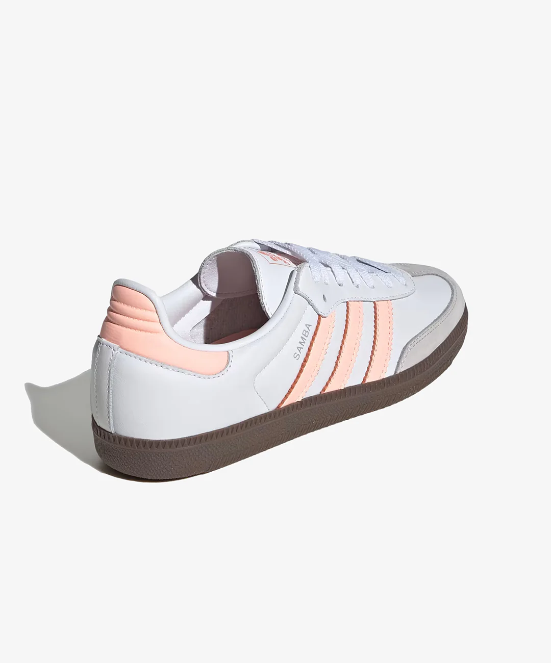 ADIDAS ORIGINALS | SAMBA OG { CLOUD WHITE/CLEAR ORANGE/SEMI CORAL - Image 4