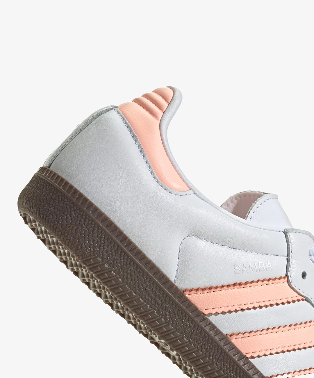 ADIDAS ORIGINALS | SAMBA OG { CLOUD WHITE/CLEAR ORANGE/SEMI CORAL - Image 5