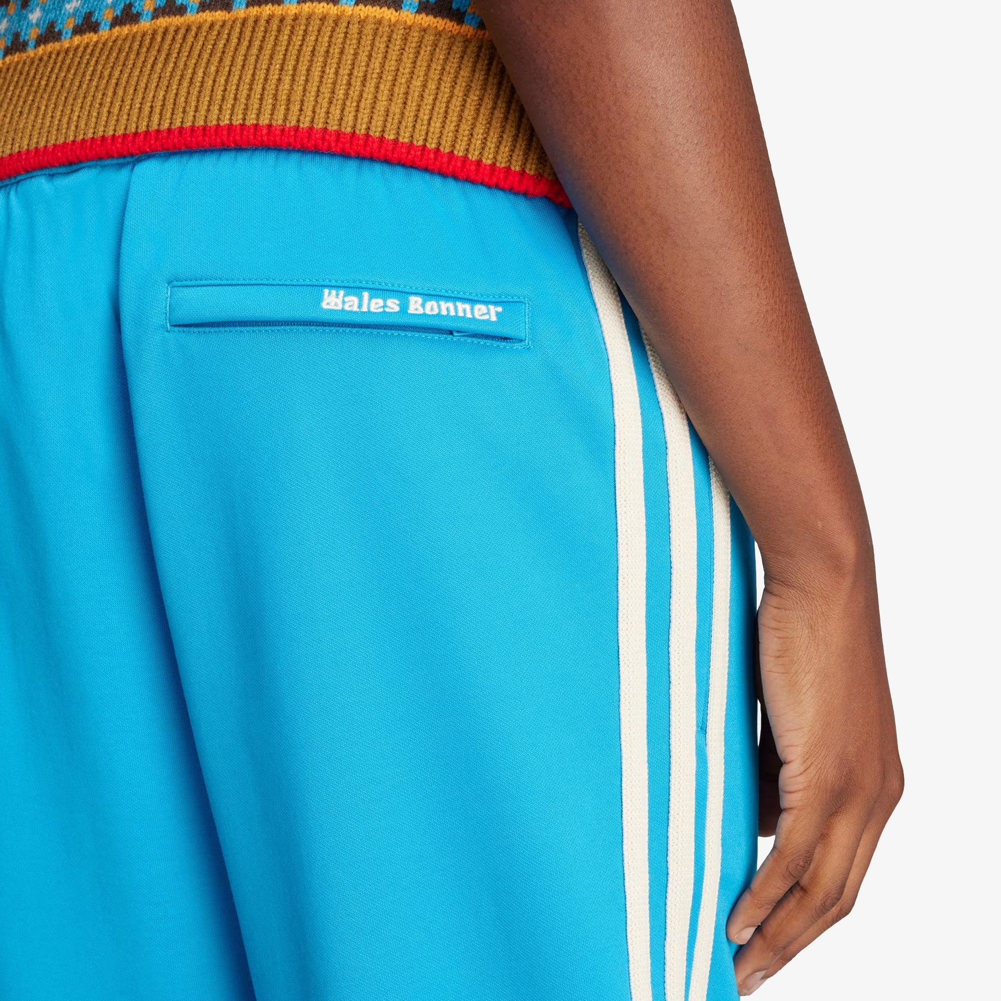 ADIDAS ORIGINALS | WALES BONNER TRACK PANTS { SHOCK CYAN - Image 5