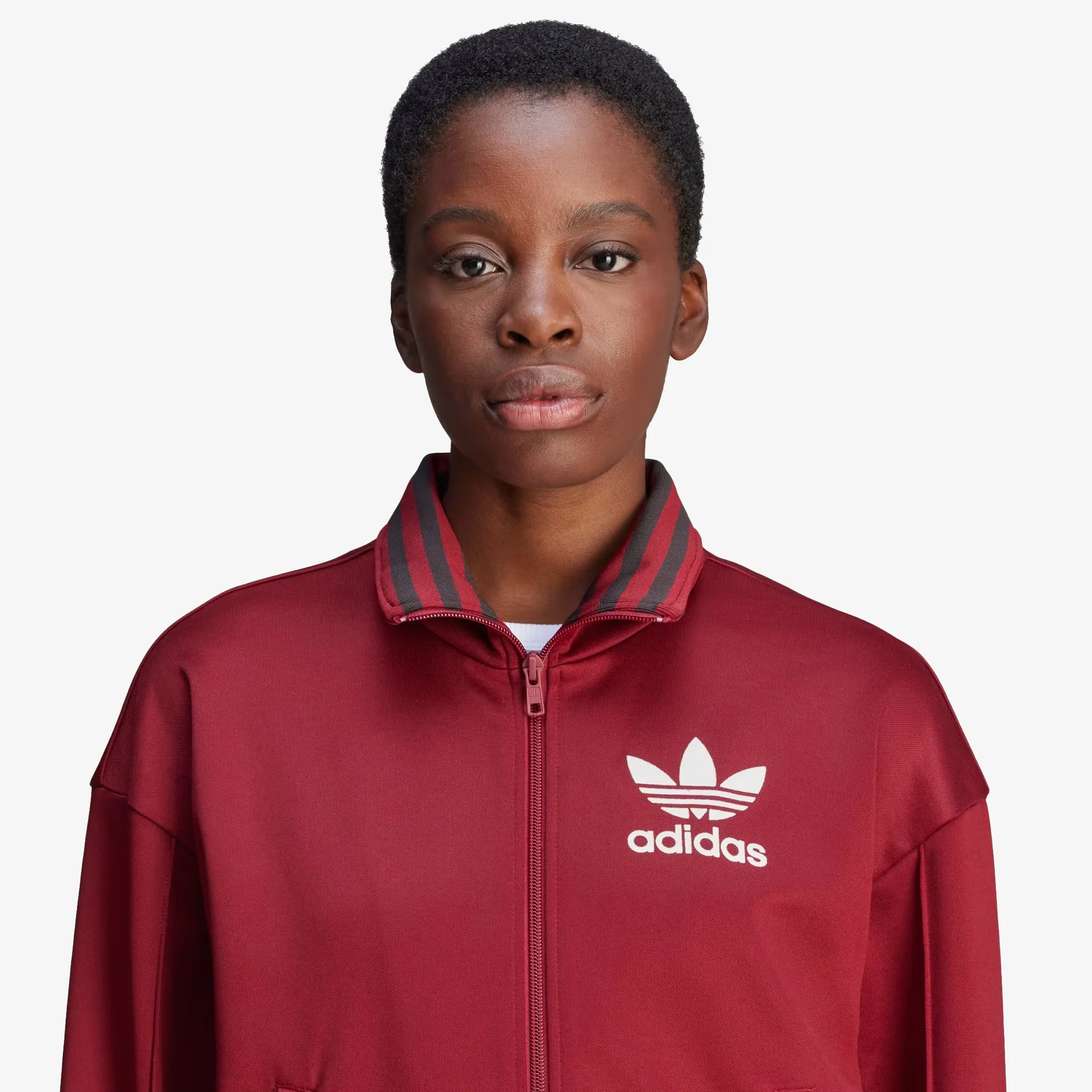 Adidas Originals | WALES BONNER TRACK TOP { BURGUNDY - Image 2