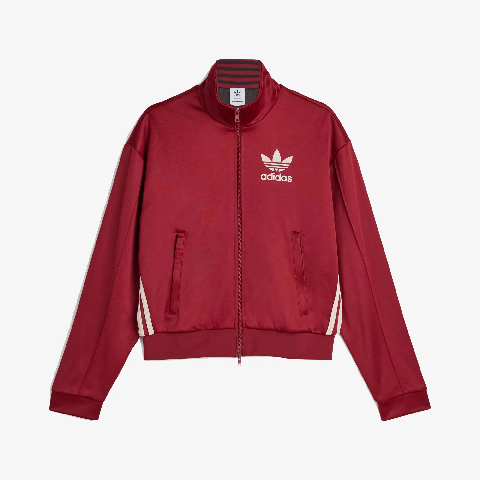 Adidas Originals | WALES BONNER TRACK TOP { BURGUNDY - Image 4