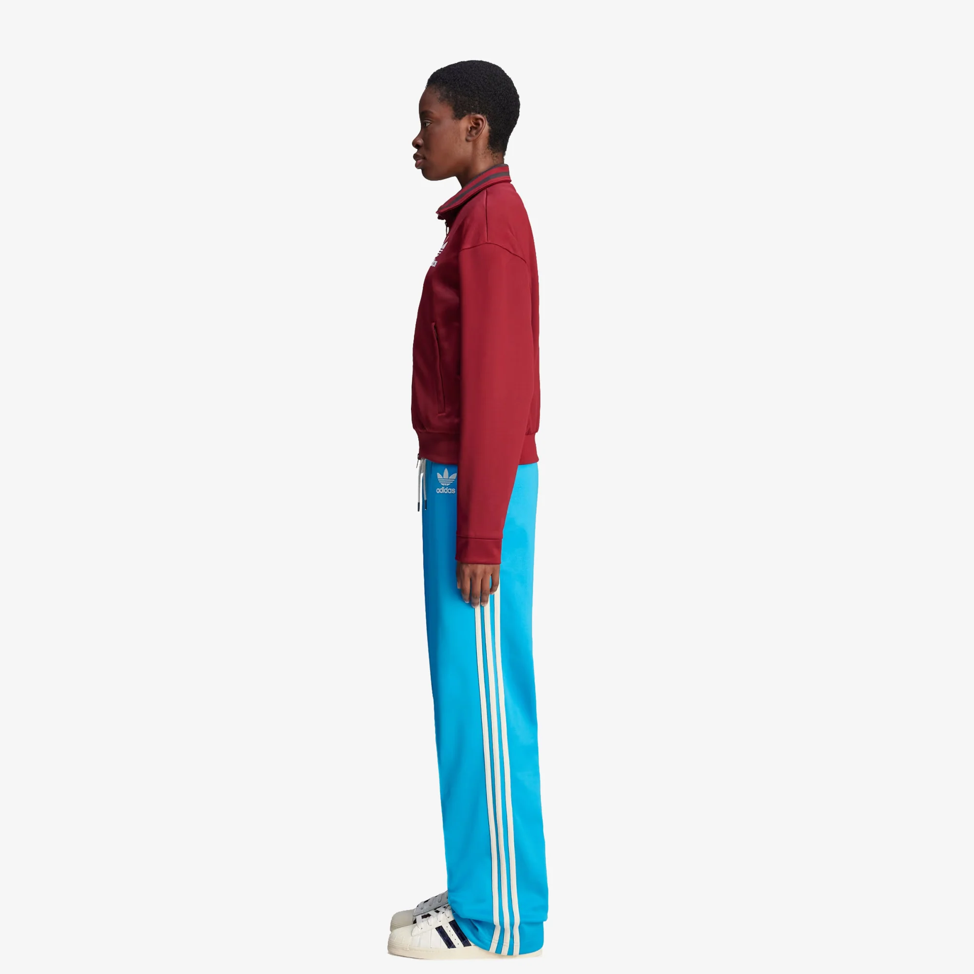 Adidas Originals | WALES BONNER TRACK TOP { BURGUNDY - Image 8