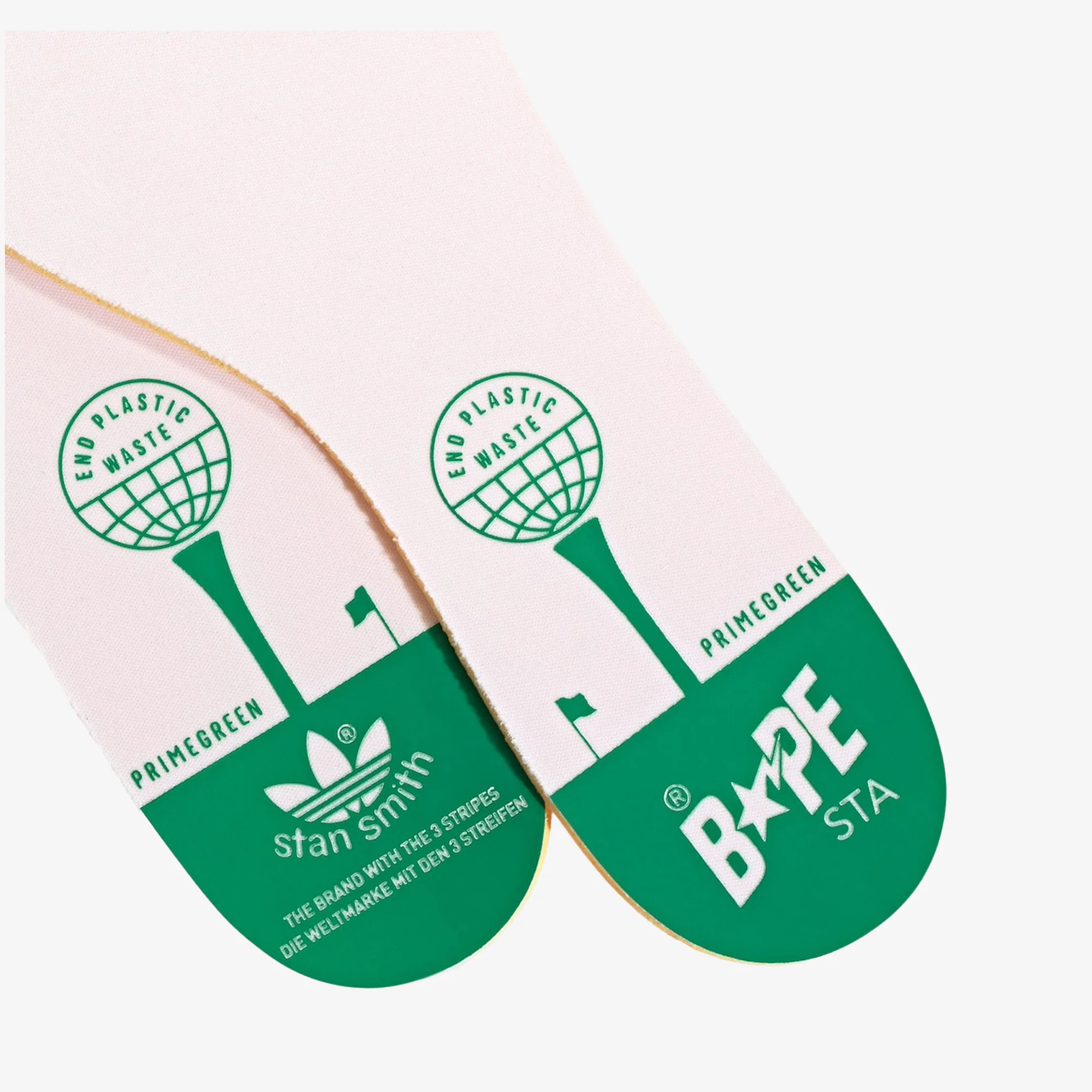 Adidas Originals | X BAPE STAN SMITH GOLF { CLOUD WHITE/GREEN - Image 5