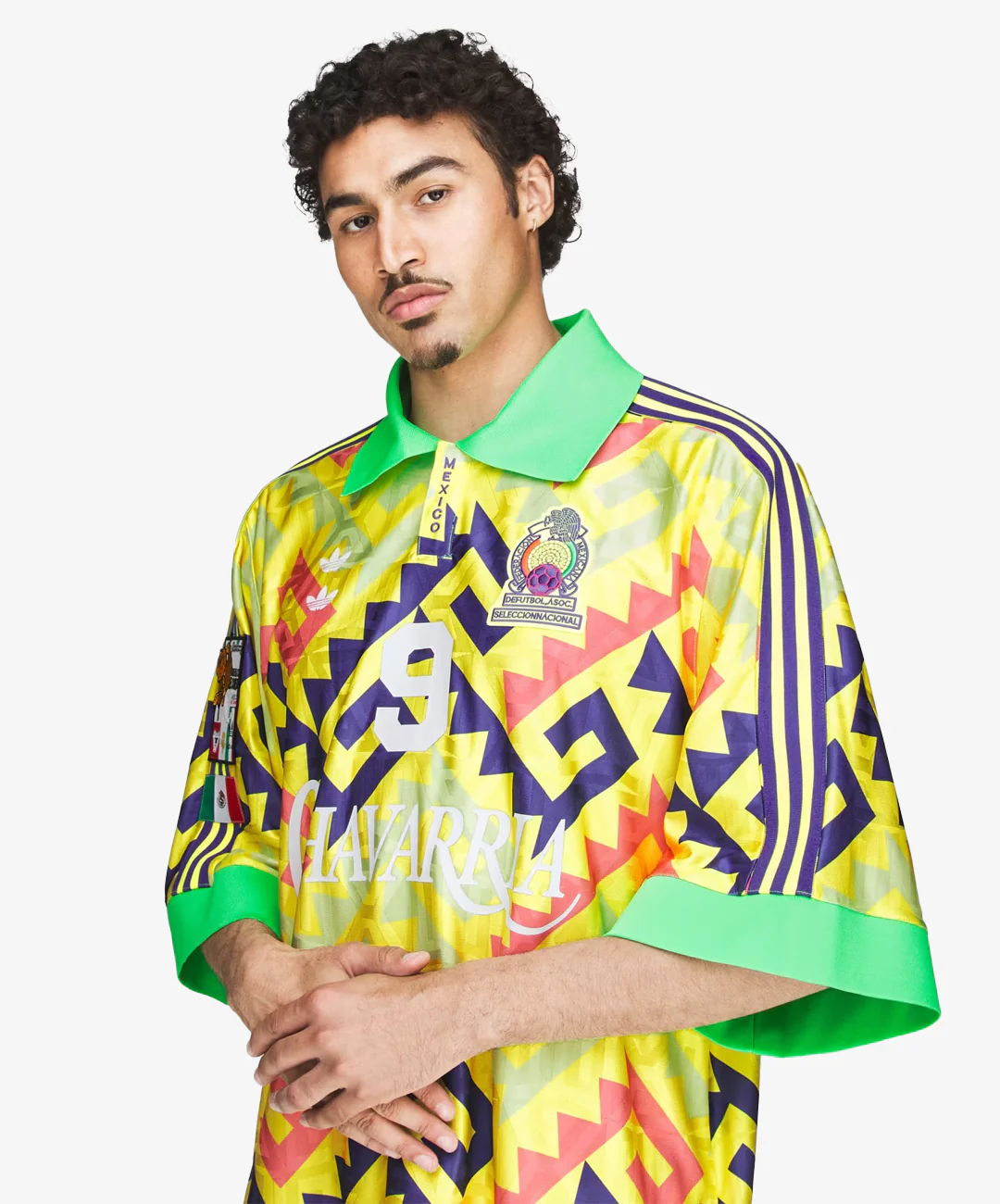 ADIDAS ORIGINALS | x CHAVARRIA AOP GOALKEEPER JERSEY { SOLAR LEMON/PURE PURPLE/SOLAR TURBO