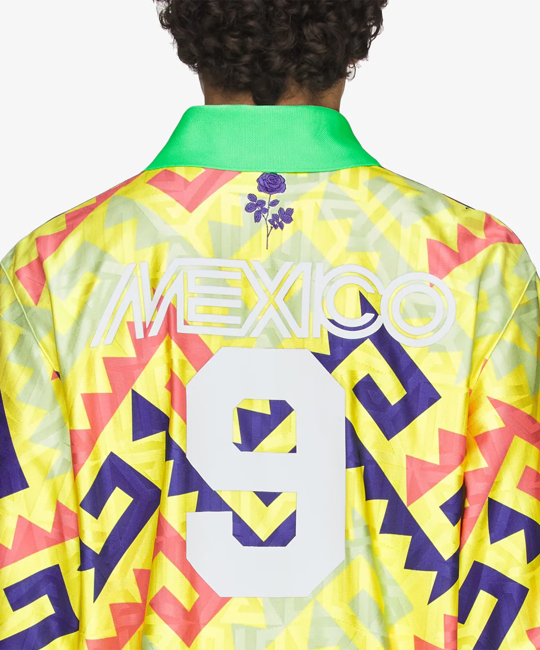 ADIDAS ORIGINALS | x CHAVARRIA AOP GOALKEEPER JERSEY { SOLAR LEMON/PURE PURPLE/SOLAR TURBO - Image 2