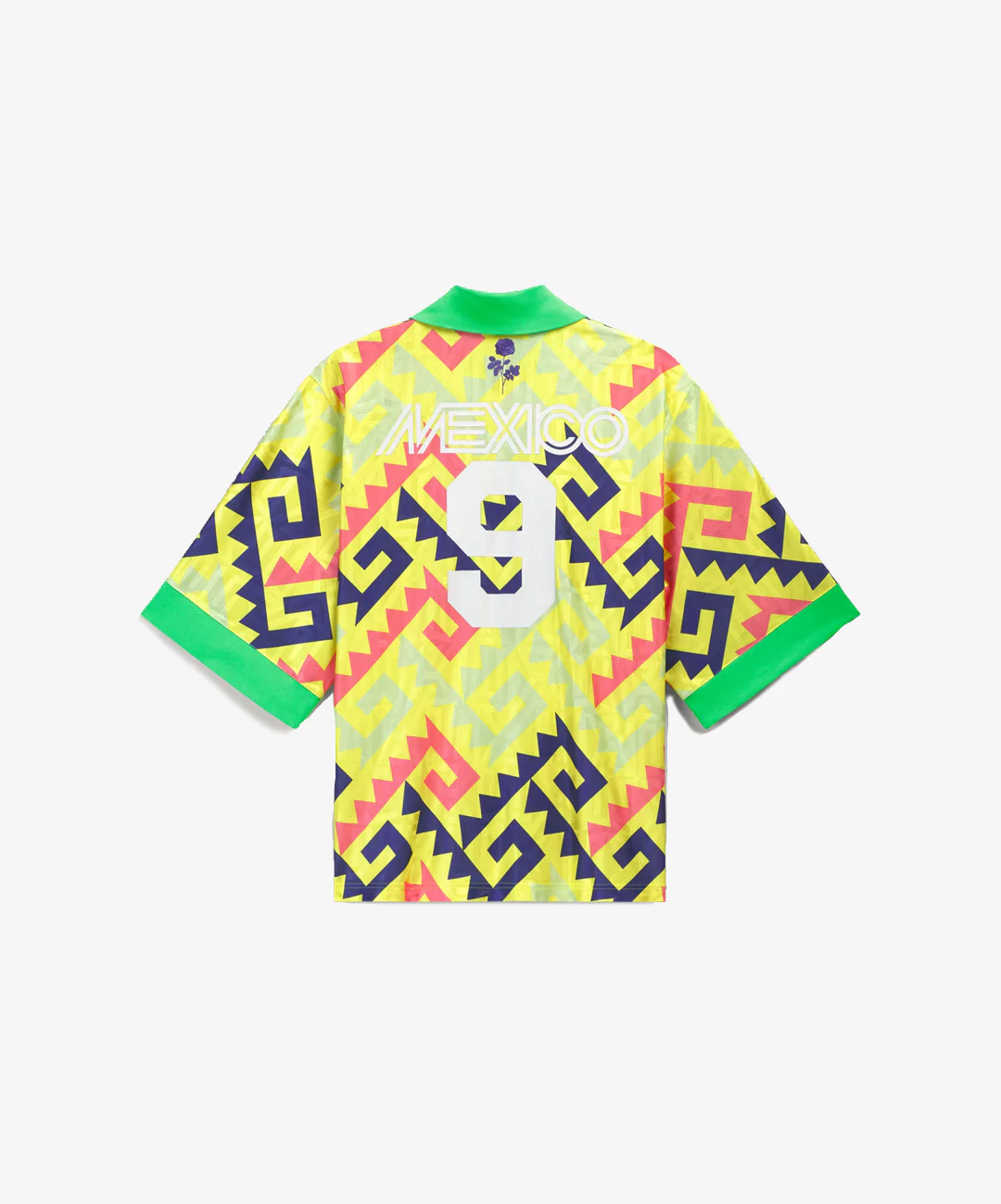 ADIDAS ORIGINALS | x CHAVARRIA AOP GOALKEEPER JERSEY { SOLAR LEMON/PURE PURPLE/SOLAR TURBO - Image 4