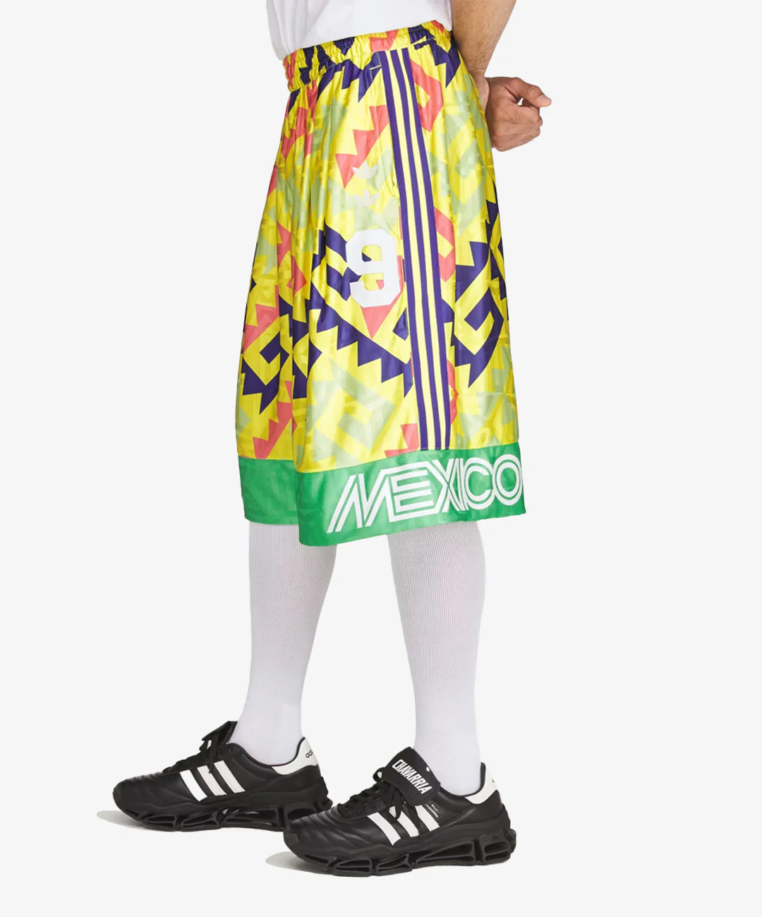 Adidas Originals | x CHAVARRIA AOP GOALKEEPER SHORT { SOLAR LEMON/PURE PURPLE/SOLAR TURBO
