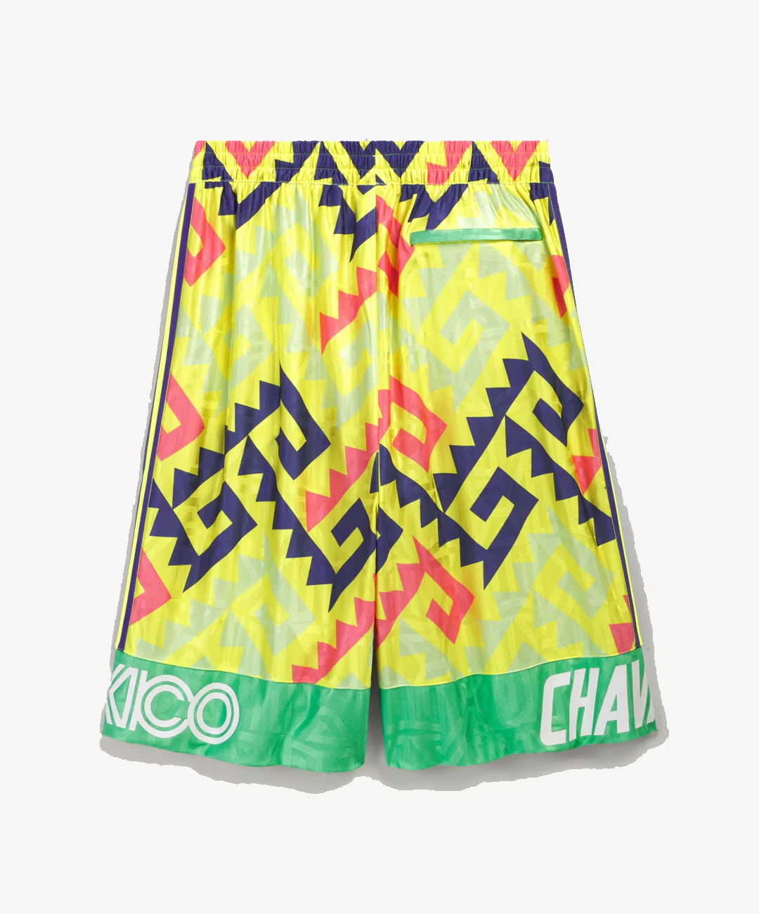 Adidas Originals | x CHAVARRIA AOP GOALKEEPER SHORT { SOLAR LEMON/PURE PURPLE/SOLAR TURBO - Image 5