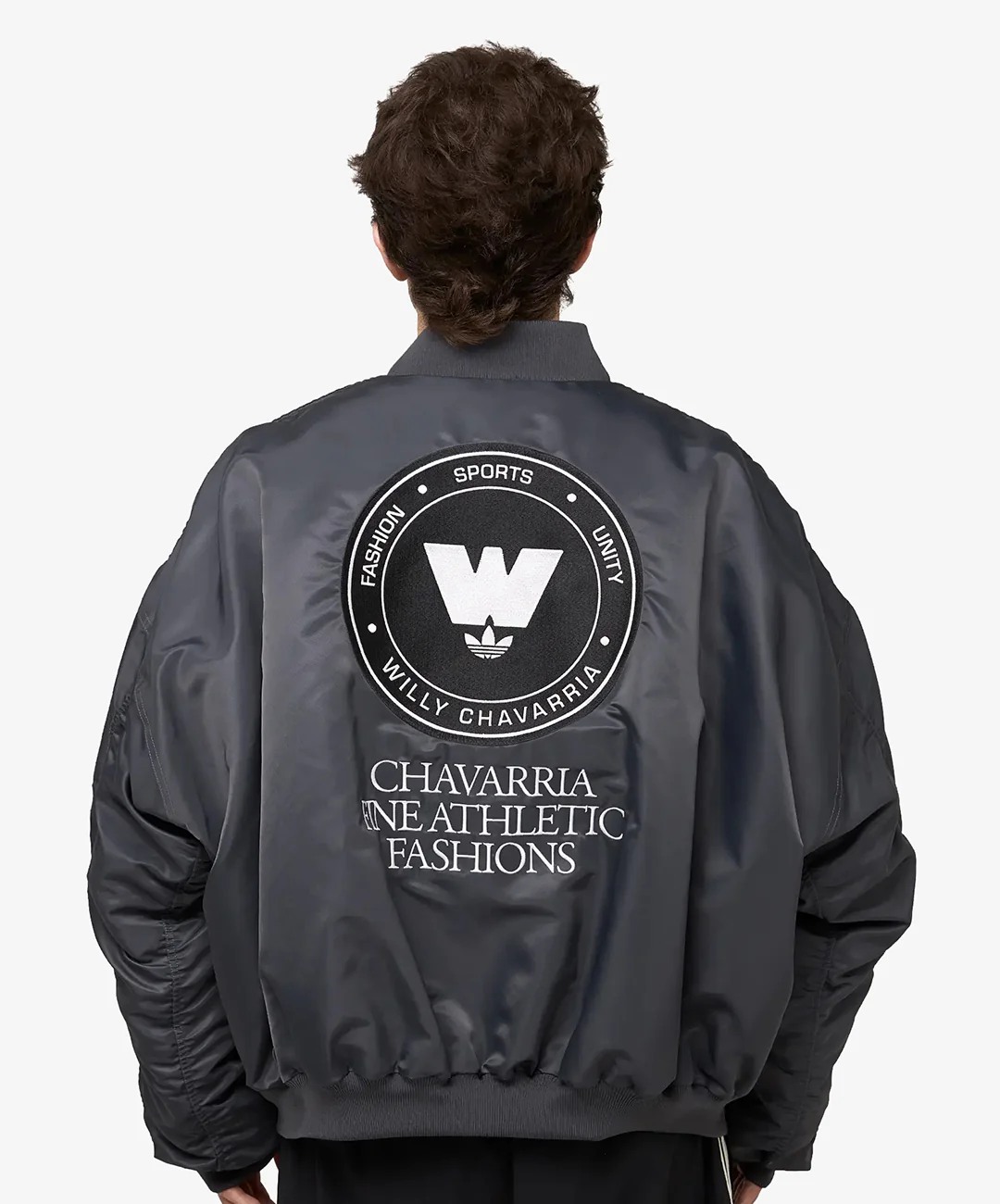 ADIDAS ORIGINALS | x CHAVARRIA BOMBER JACKET { GREY SIX - Image 2