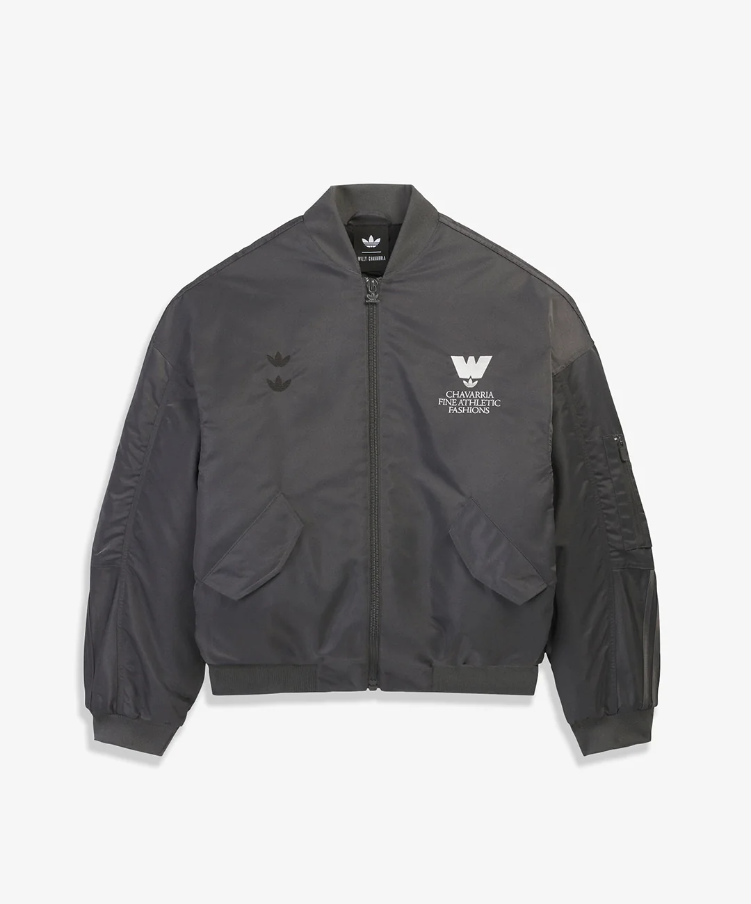 ADIDAS ORIGINALS | x CHAVARRIA BOMBER JACKET { GREY SIX - Image 3