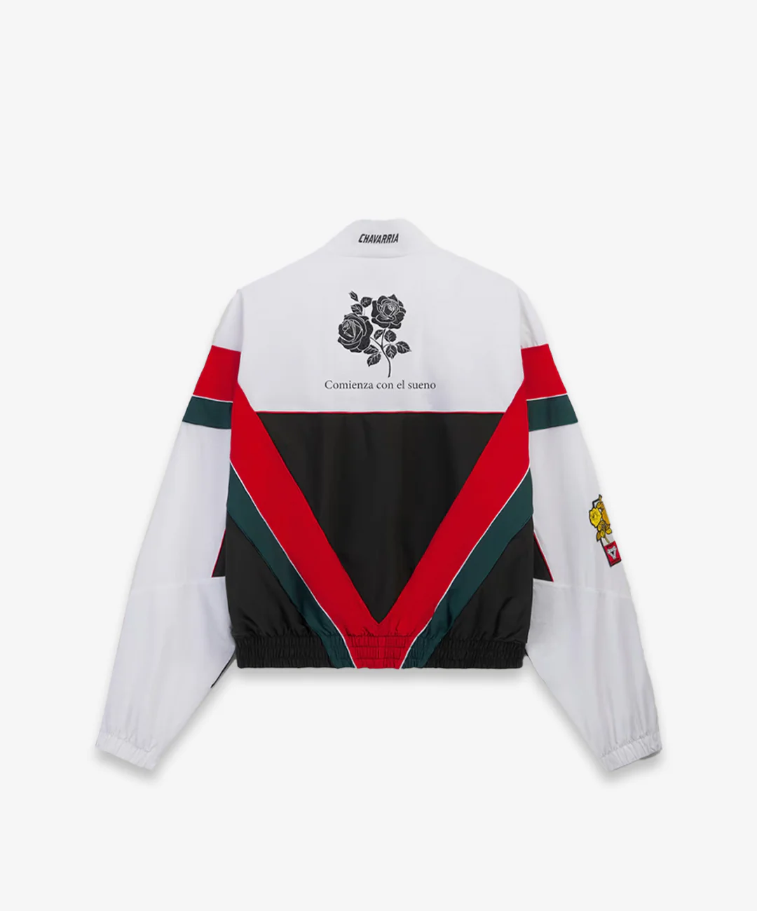 ADIDAS ORIGINALS | x CHAVARRIA CDM WOVEN TRACK JACKET { WHITE/BLACK - Image 5