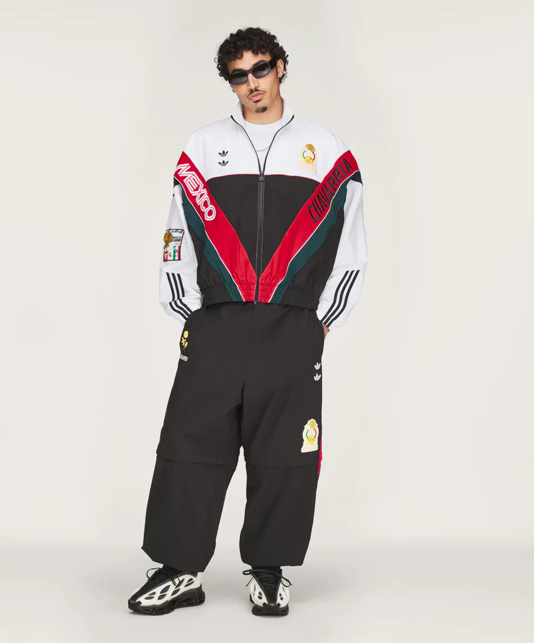 ADIDAS ORIGINALS | x CHAVARRIA CDM WOVEN TRACK JACKET { WHITE/BLACK - Image 6