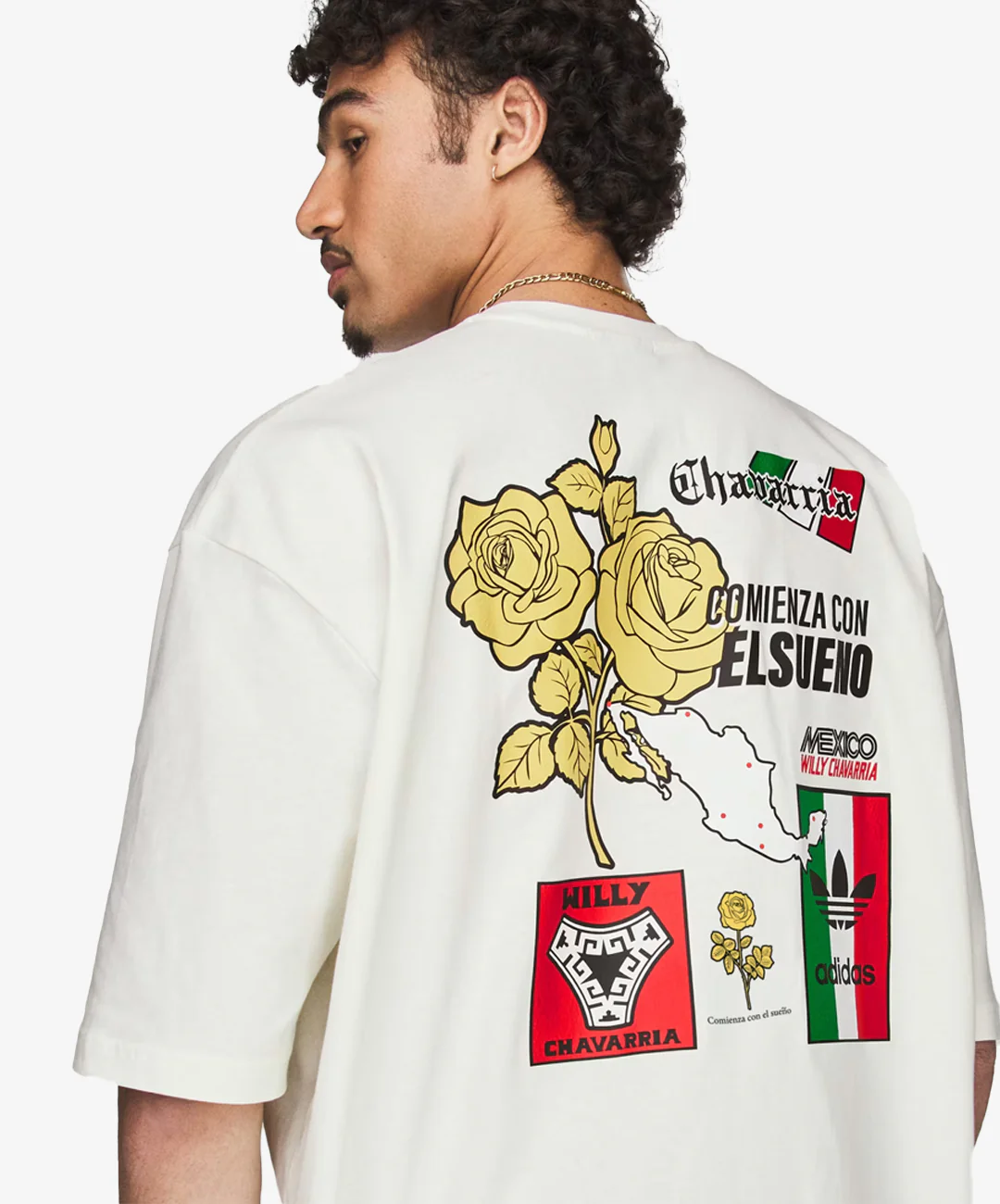 ADIDAS ORIGINALS | x CHAVARRIA GRAPHIC TEE { OFF WHITE - Image 2