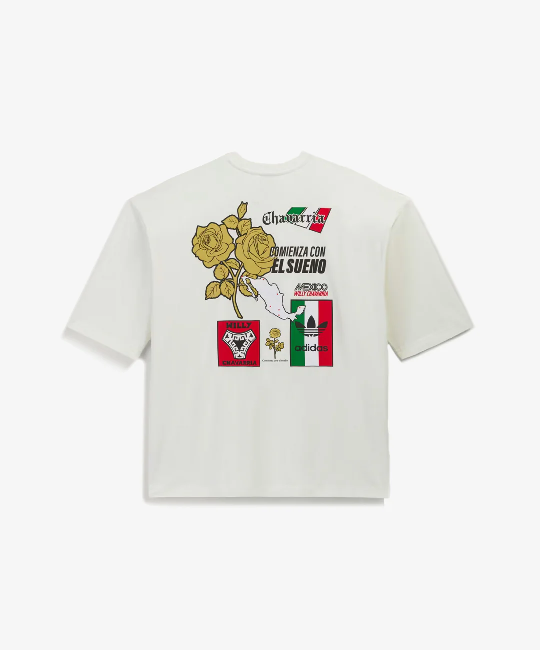 ADIDAS ORIGINALS | x CHAVARRIA GRAPHIC TEE { OFF WHITE - Image 4