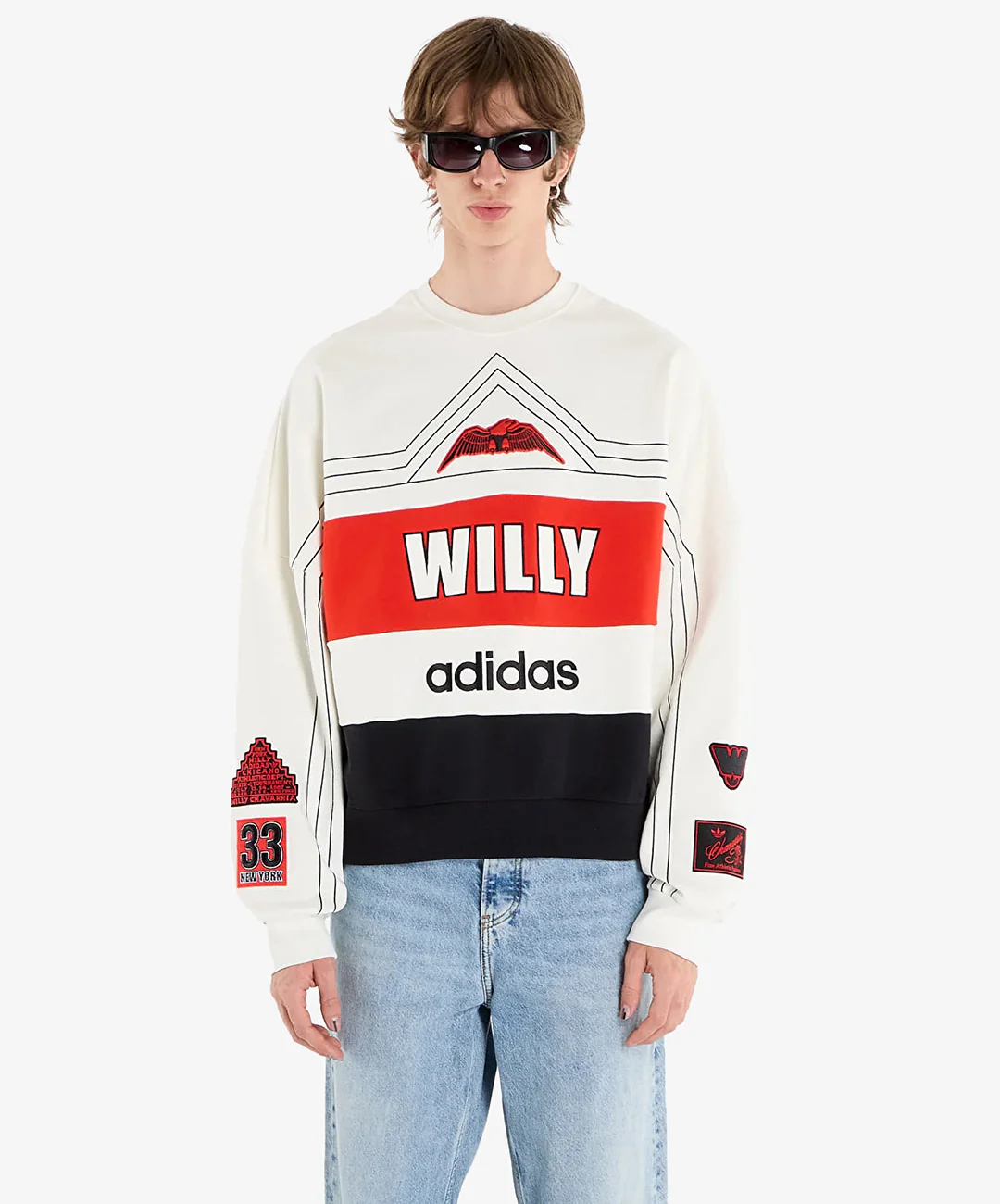 ADIDAS ORIGINALS | x CHAVARRIA NY SWEATSHIRT{ OFF WHITE
