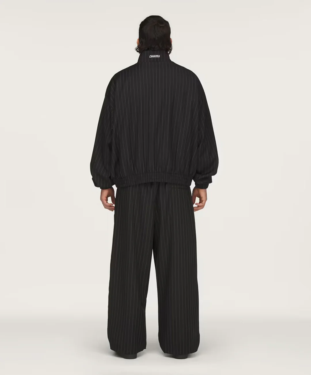 ADIDAS ORIGINALS | x CHAVARRIA PINSTRIPE TRACK JACKET { BLACK/WHITE - Image 6