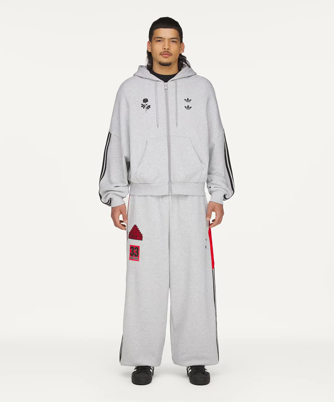 Adidas Originals | x CHAVARRIA SWEATPANT { LIGHT GREY HEATHER - Image 6