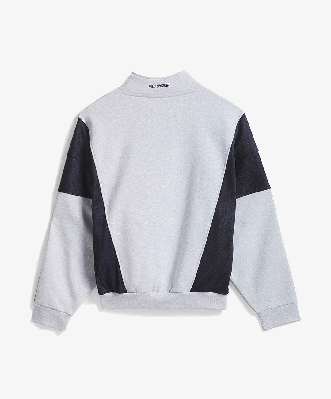 ADIDAS ORIGINALS | x CHAVARRIA WATSONVILLE MOCKNECK SWEATER { LIGHT GREY/ LEGEND INK - Image 4