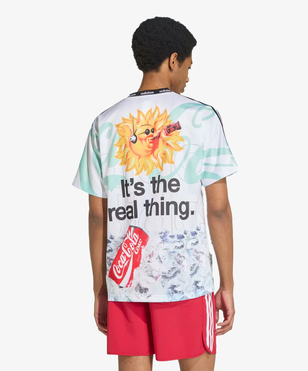 ADIDAS ORIGINALS | X COCA-COLA CLASSIC SPORT MASH-UP JERSEY { WHITE - Image 2