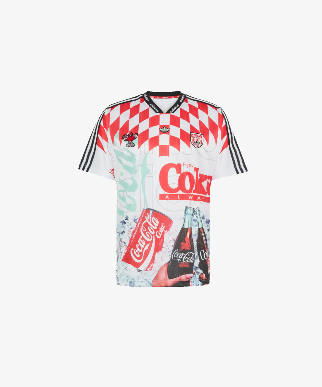 ADIDAS ORIGINALS | X COCA-COLA CLASSIC SPORT MASH-UP JERSEY { WHITE - Image 4