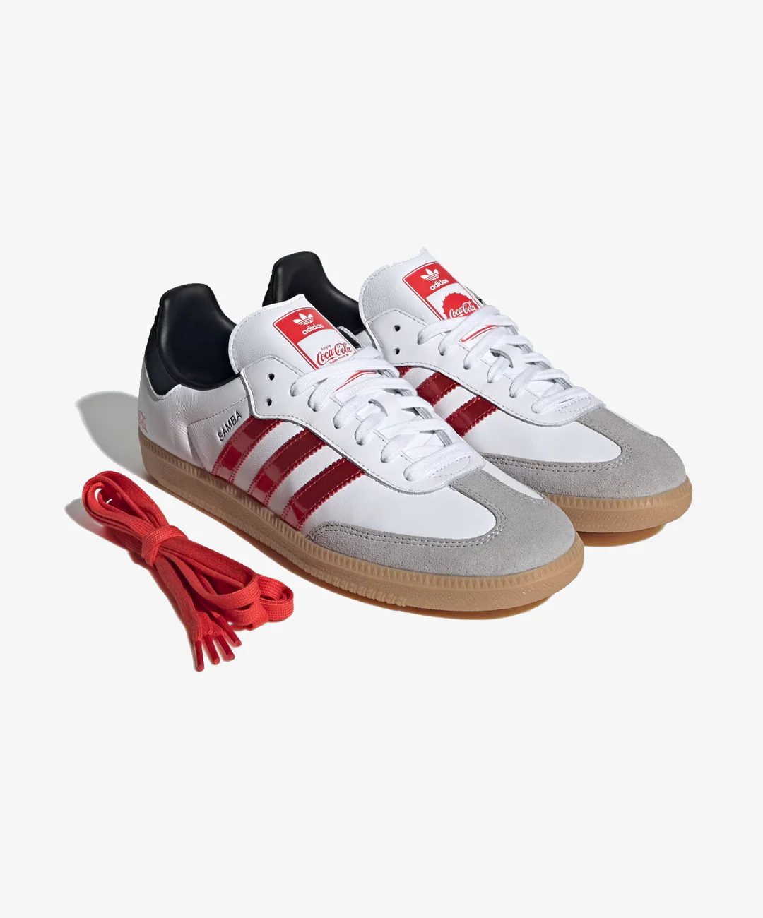 ADIDAS ORIGINALS | X COCA-COLA SAMBA OG { CLOUD WHITE/NONE/GUM - Image 8
