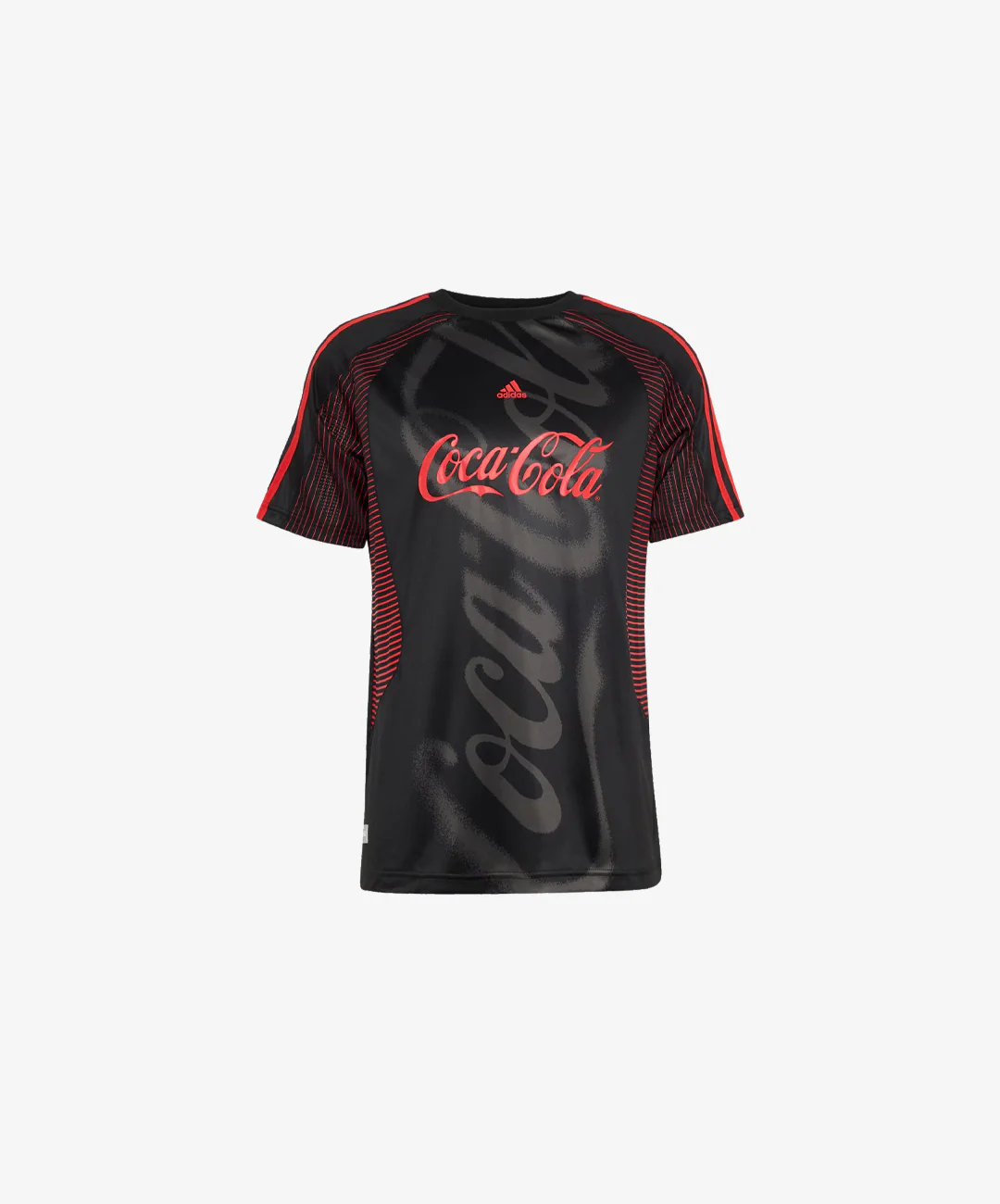 ADIDAS ORIGINALS | X COCA-COLA TEAMGEIST 26 JERSEY { BLACK - Image 4