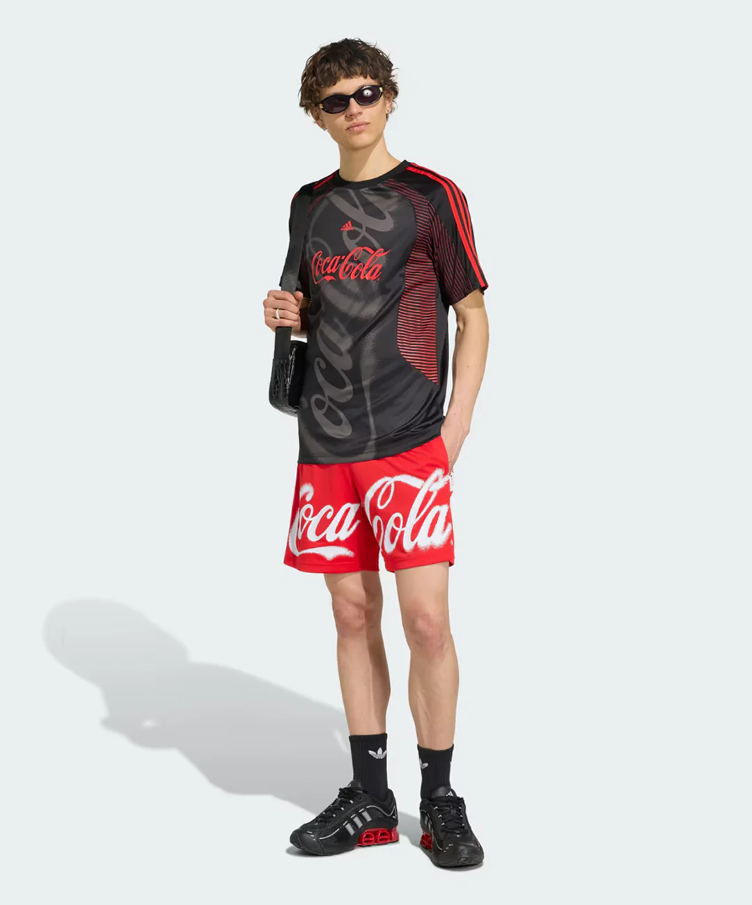 ADIDAS ORIGINALS | X COCA-COLA TEAMGEIST 26 JERSEY { BLACK - Image 5